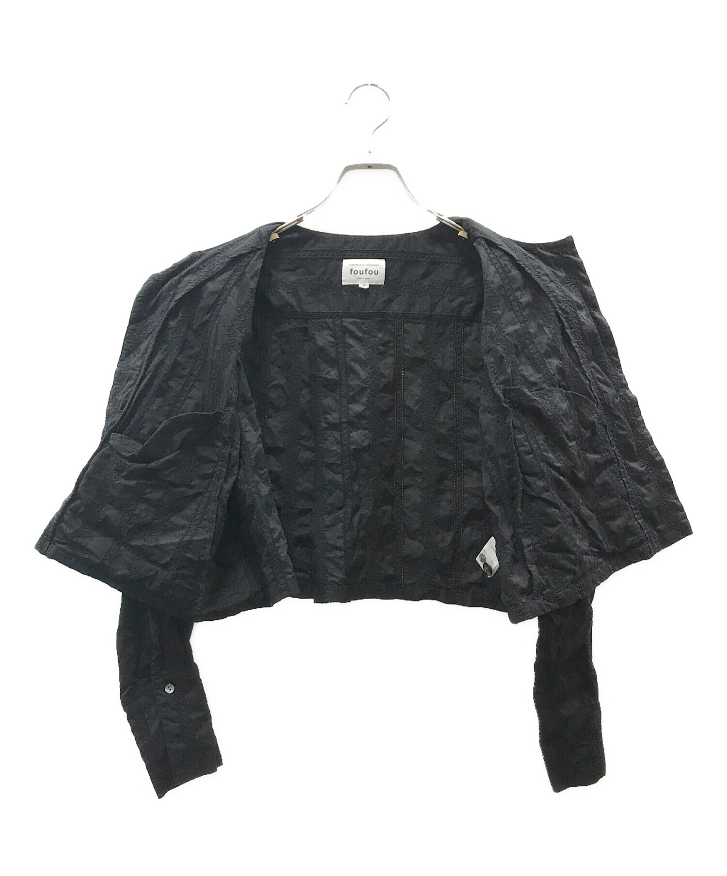 中古・古着通販】foufou (フーフー) lawn lace no collar jacket