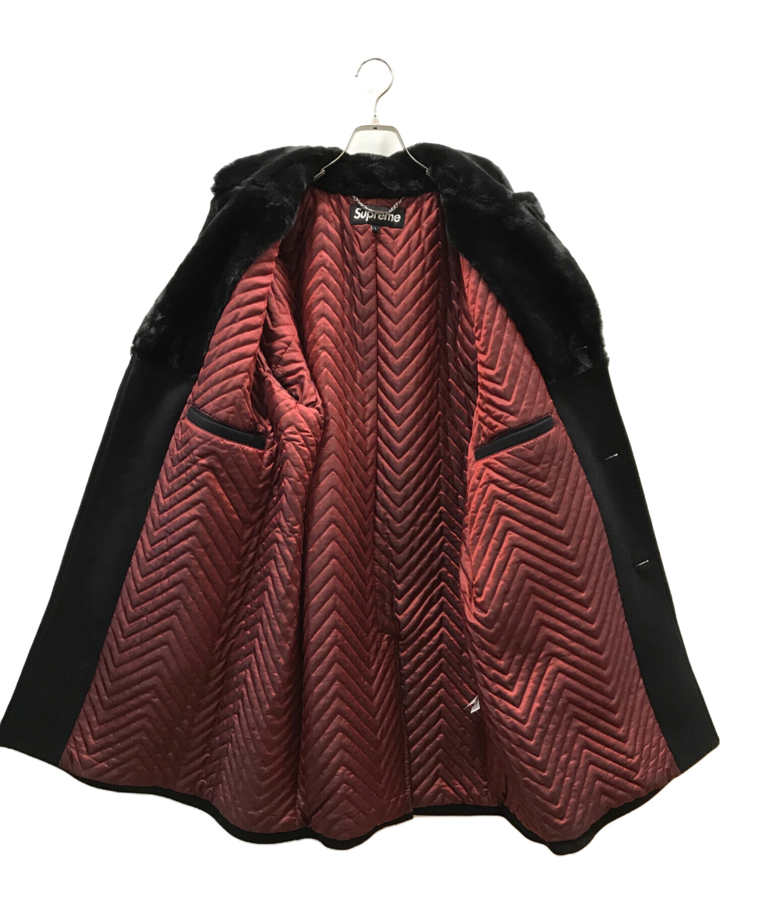 Supreme Fur Collar Car Coat L