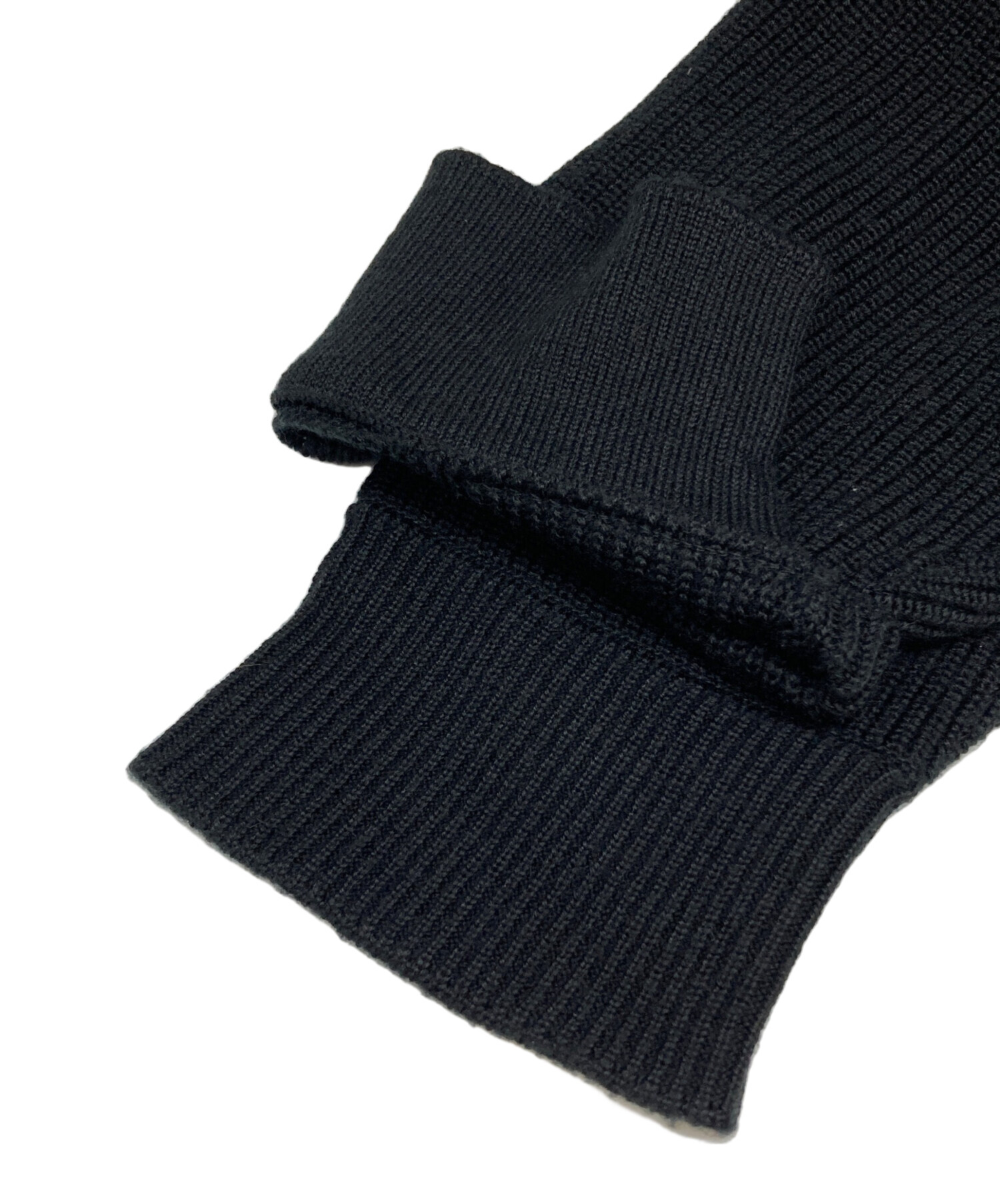 中古・古着通販】ALMOSTBLACK (オールモストブラック) デザインニット 