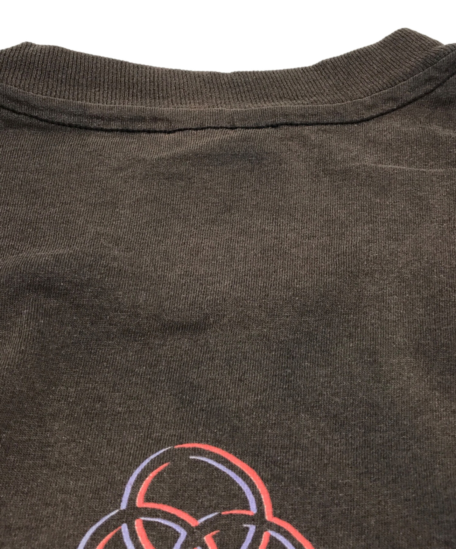 中古・古着通販】Hanes (ヘインズ) プリントTシャツ ブラウン サイズ:L