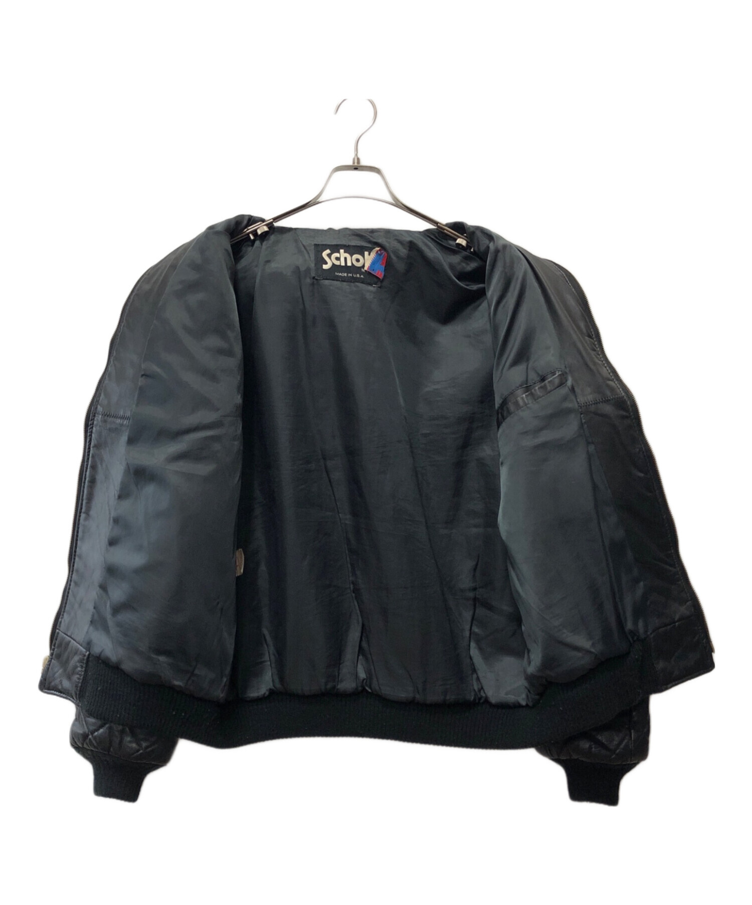 中古・古着通販】Schott (ショット) レザーキルティングジャケット