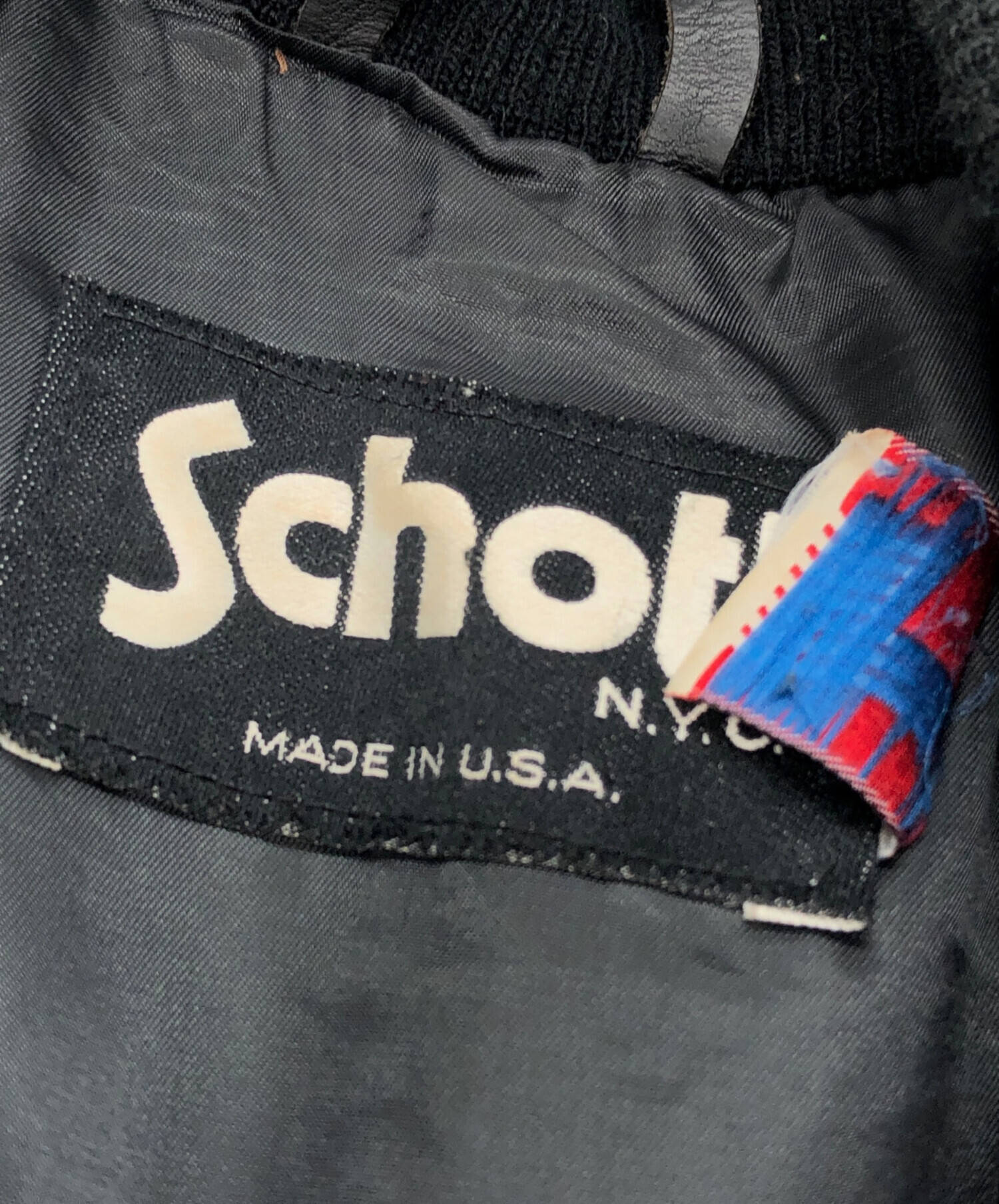 中古・古着通販】Schott (ショット) レザーキルティングジャケット