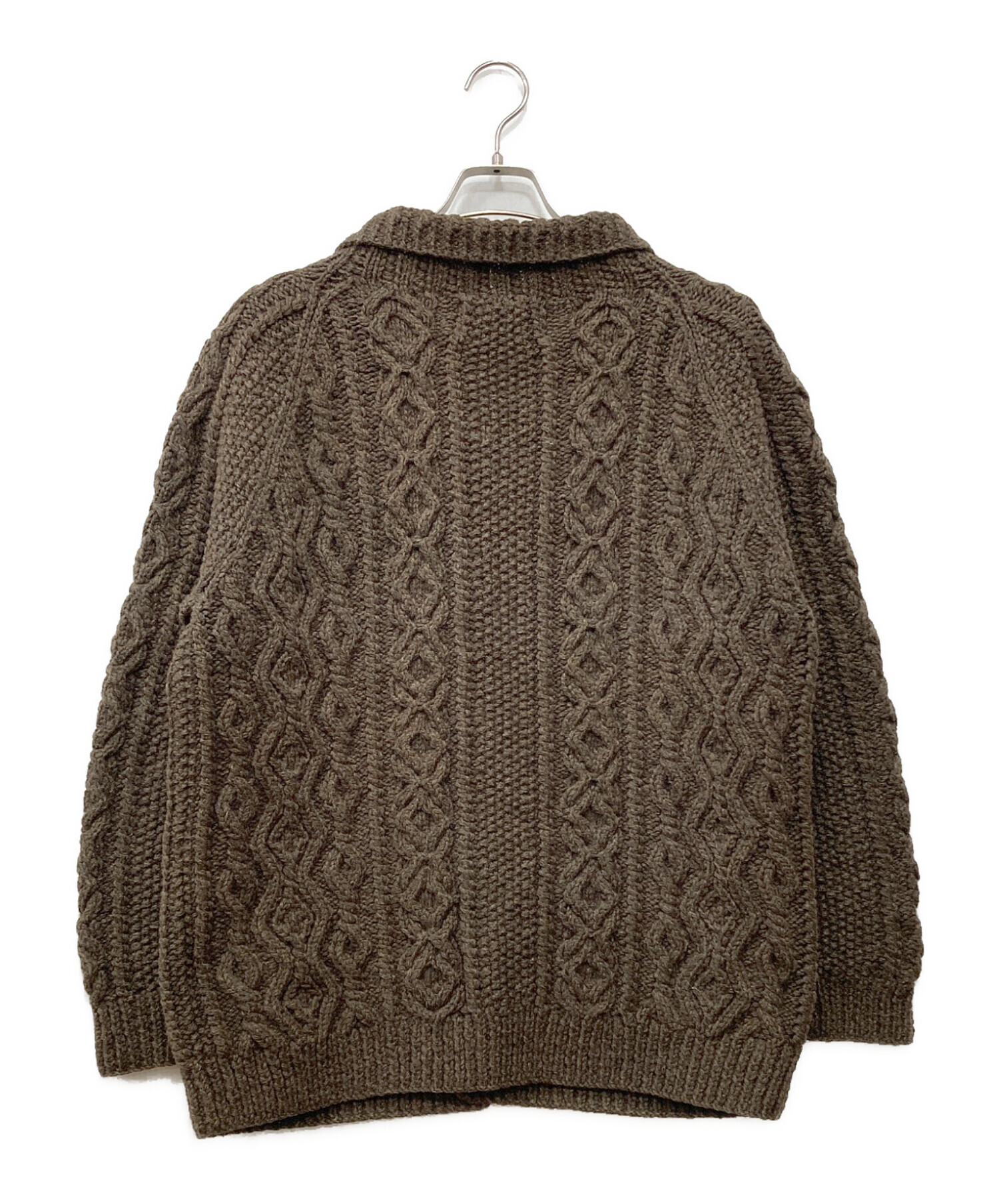 中古・古着通販】INVERALLAN (インバーアラン) 襟付カウチンニット