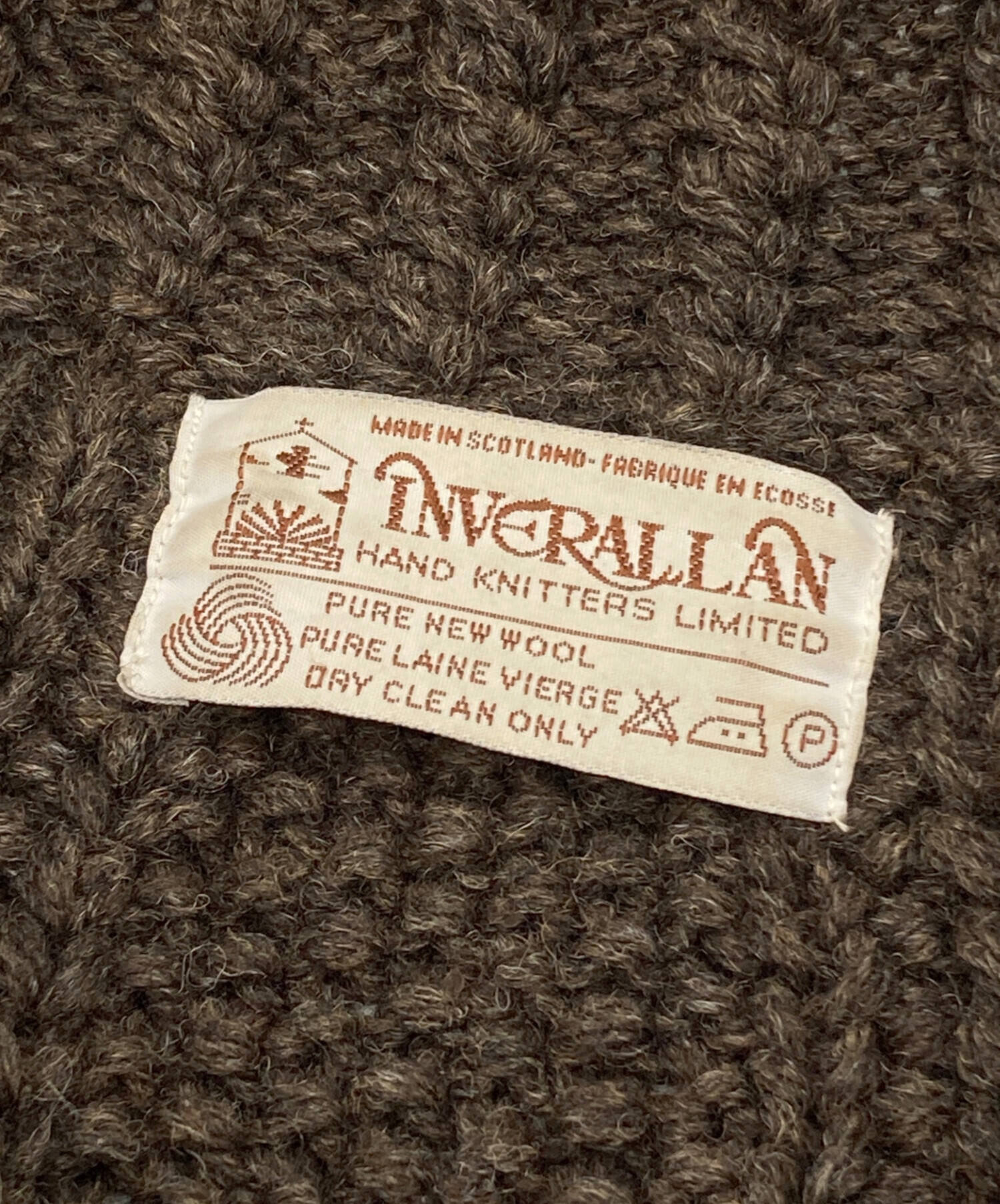 中古・古着通販】INVERALLAN (インバーアラン) 襟付カウチンニット