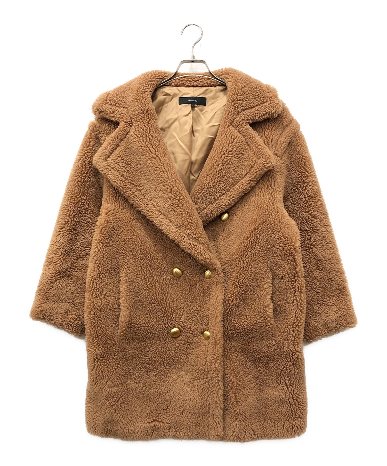 中古・古着通販】allureville (アルアバイル) ウールMIXボアピーコート