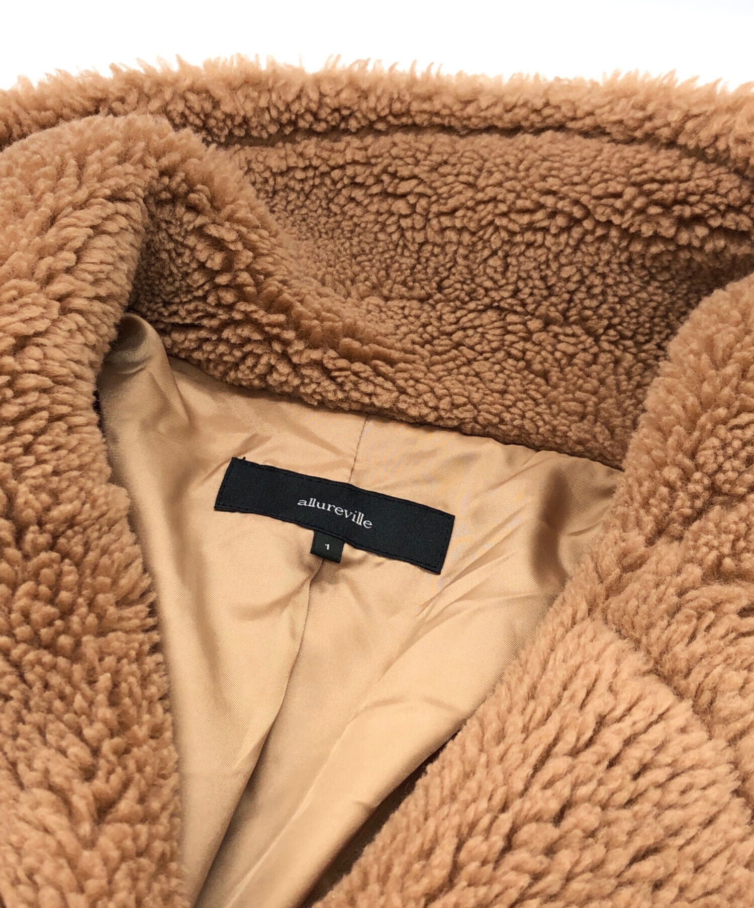 中古・古着通販】allureville (アルアバイル) ウールMIXボアピーコート