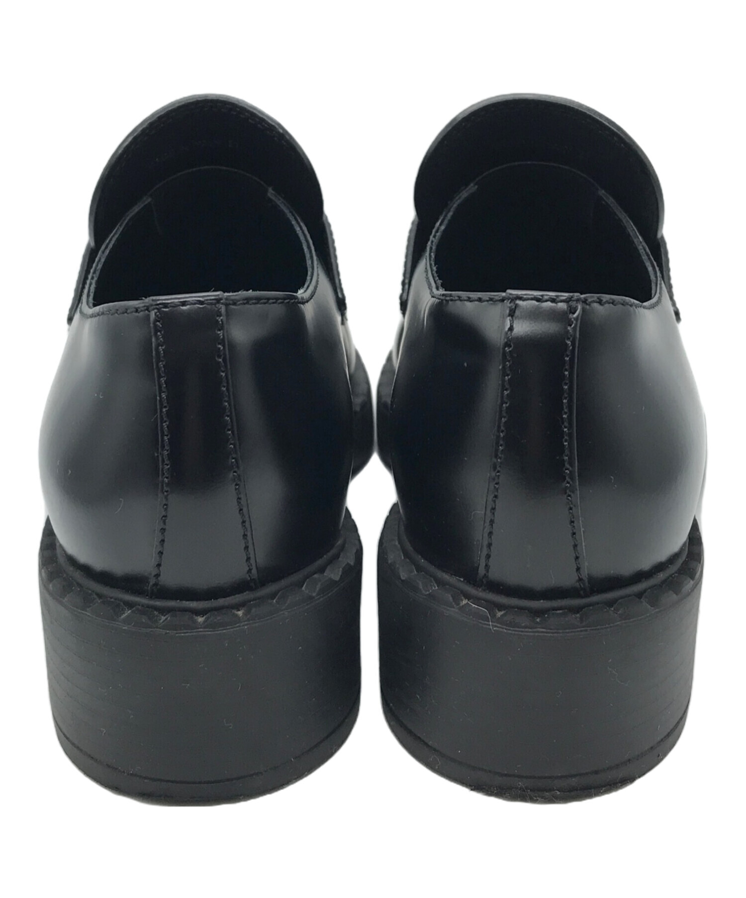 中古・古着通販】PRADA (プラダ) 三角プレートロゴブラッシュレザー