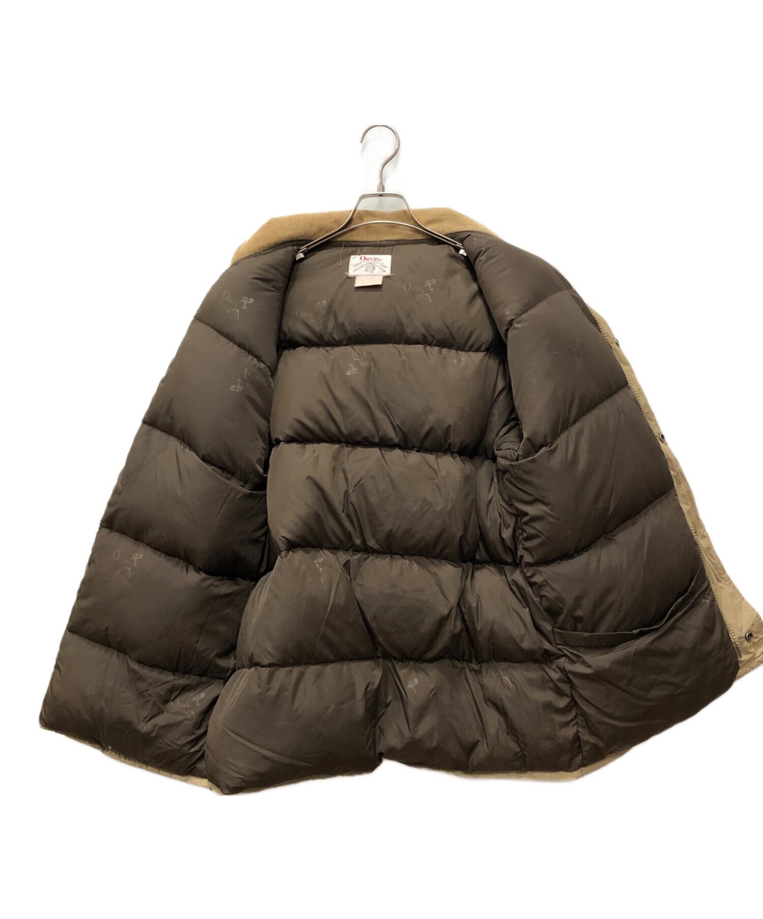 中古・古着通販】orvis (オービス) ダウンジャケット ベージュ サイズ