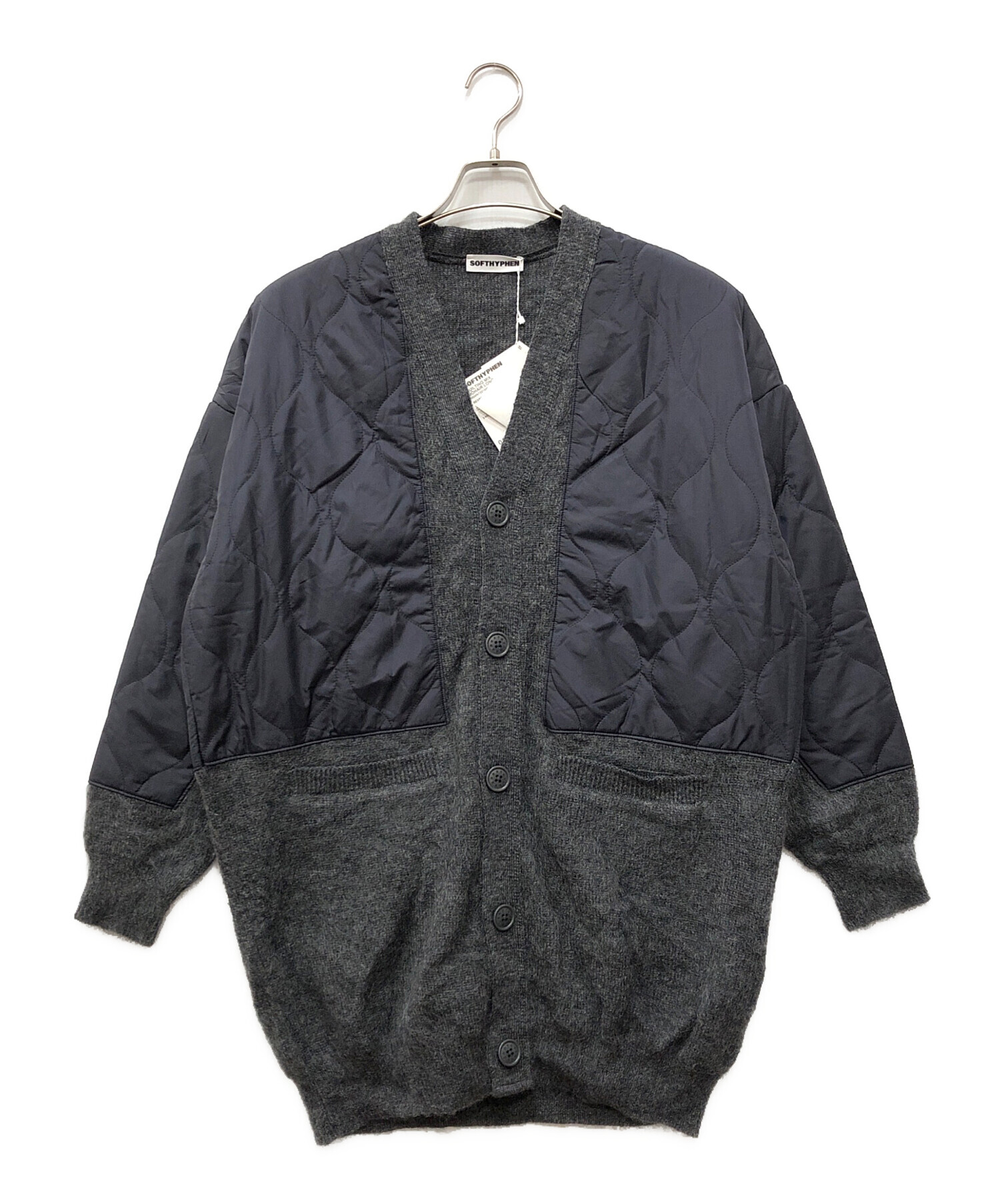 SOFTHYPHEN ソフトハイフン ソフトハイフン SOFTHYPHEN MIXカーディガン