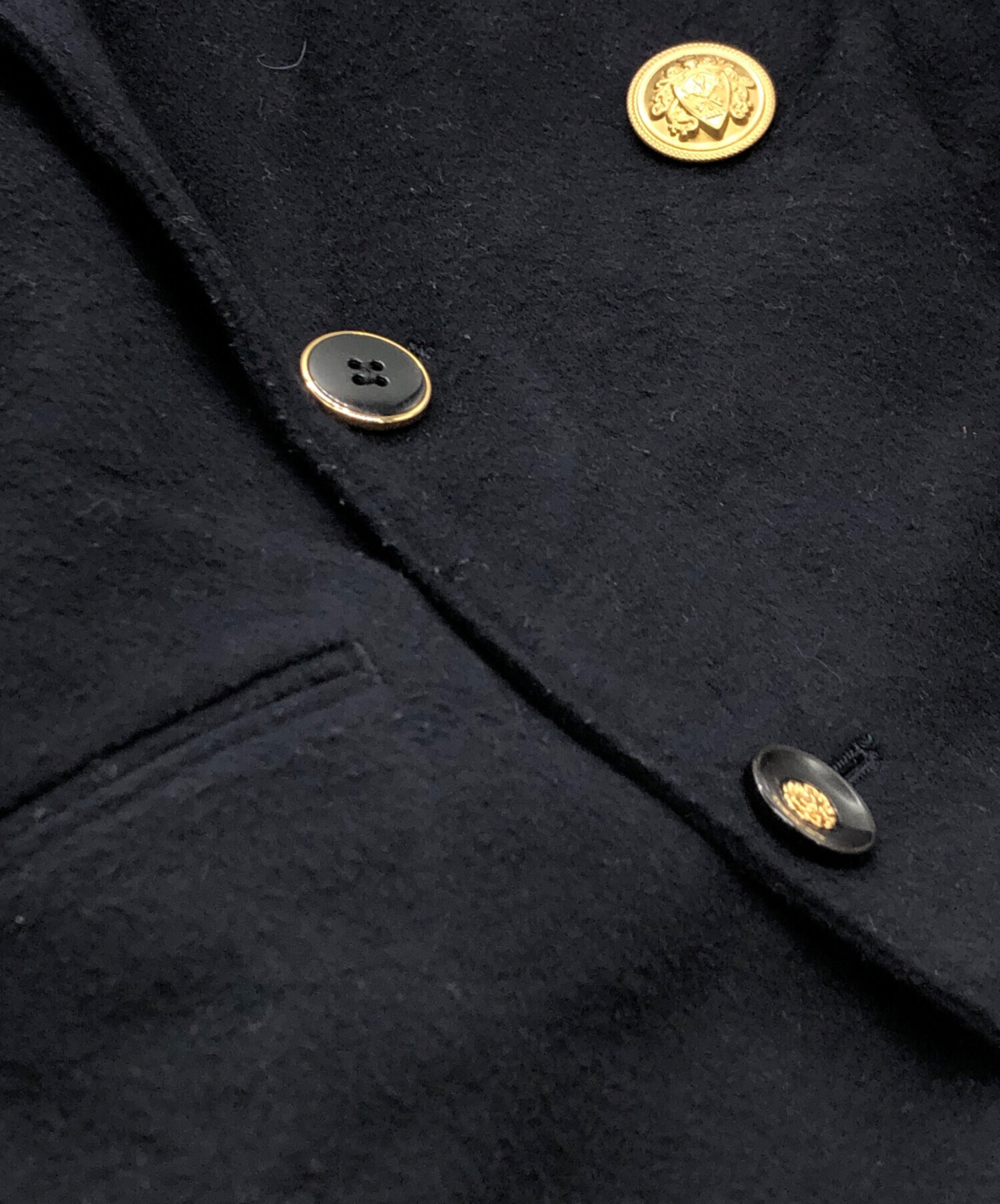 中古・古着通販】Ameri (アメリ) UND EMBELLISH PAPA JACKET ネイビー