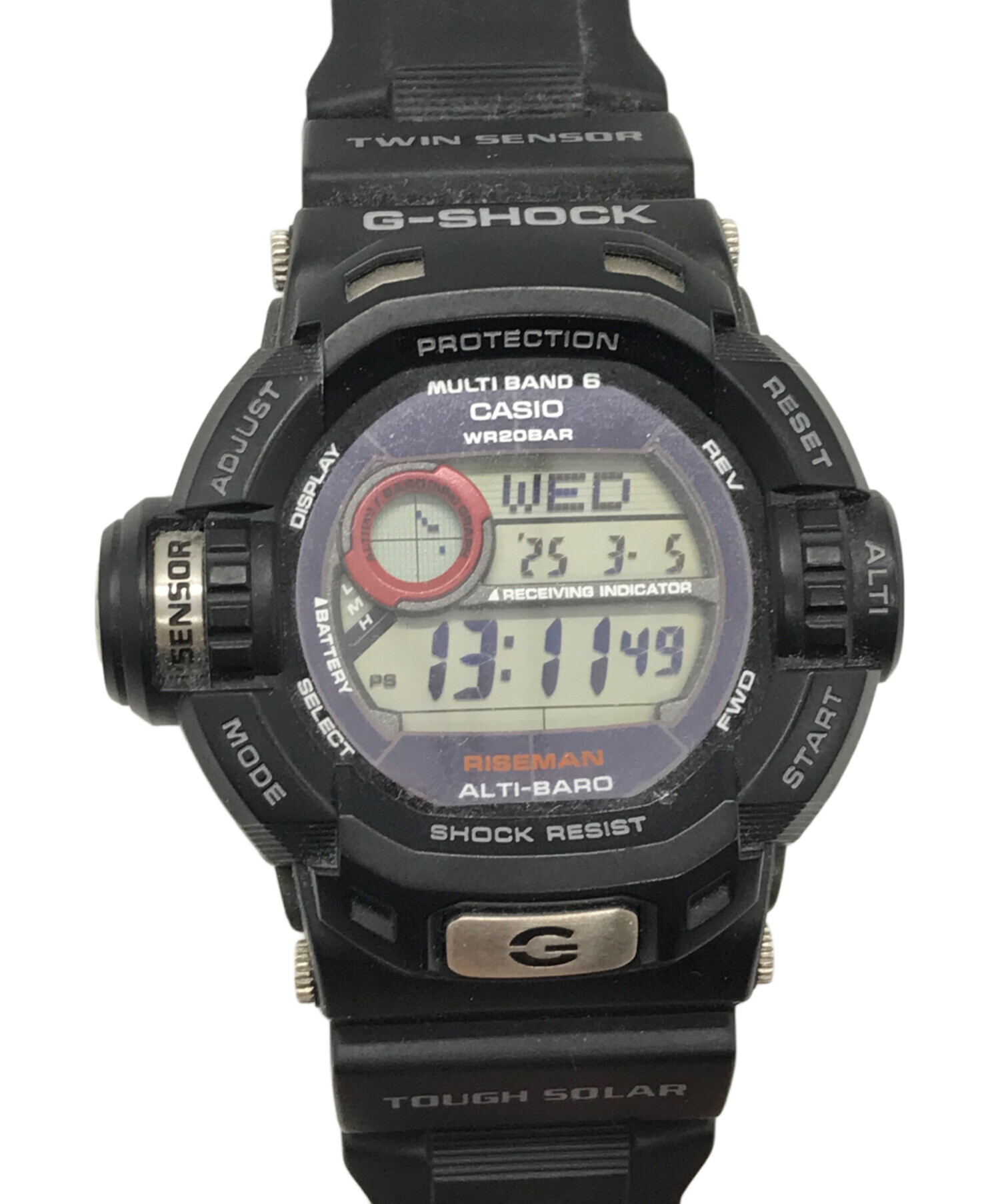 中古・古着通販】CASIO (カシオ) ライズマン 電波ソーラー腕時計