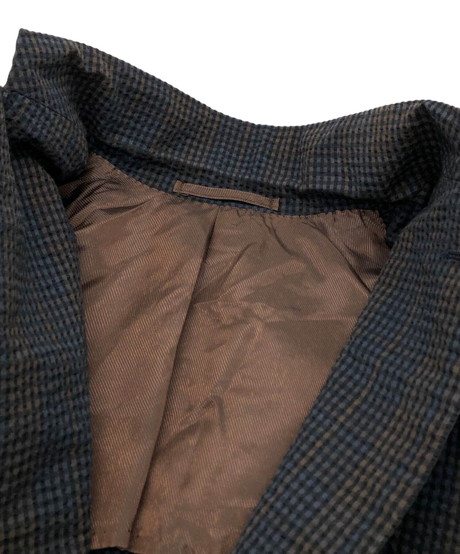 Brilla per il gusto ブリッラ シアサッカーチェックジャケット 【公式