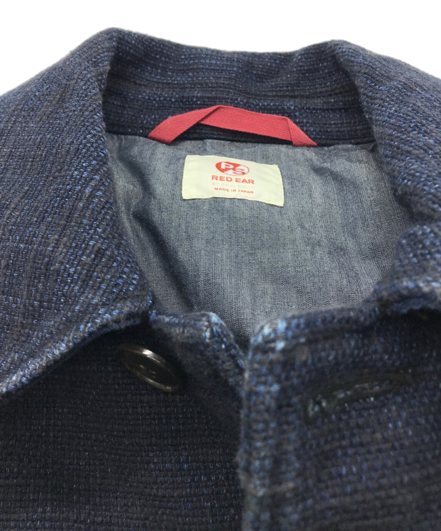 美品 Paul Smith ステンカラーコート チェック ネイビー オンワードL 美品 Paul Smith ステンカラーコート チェック ネイビー オンワードL
