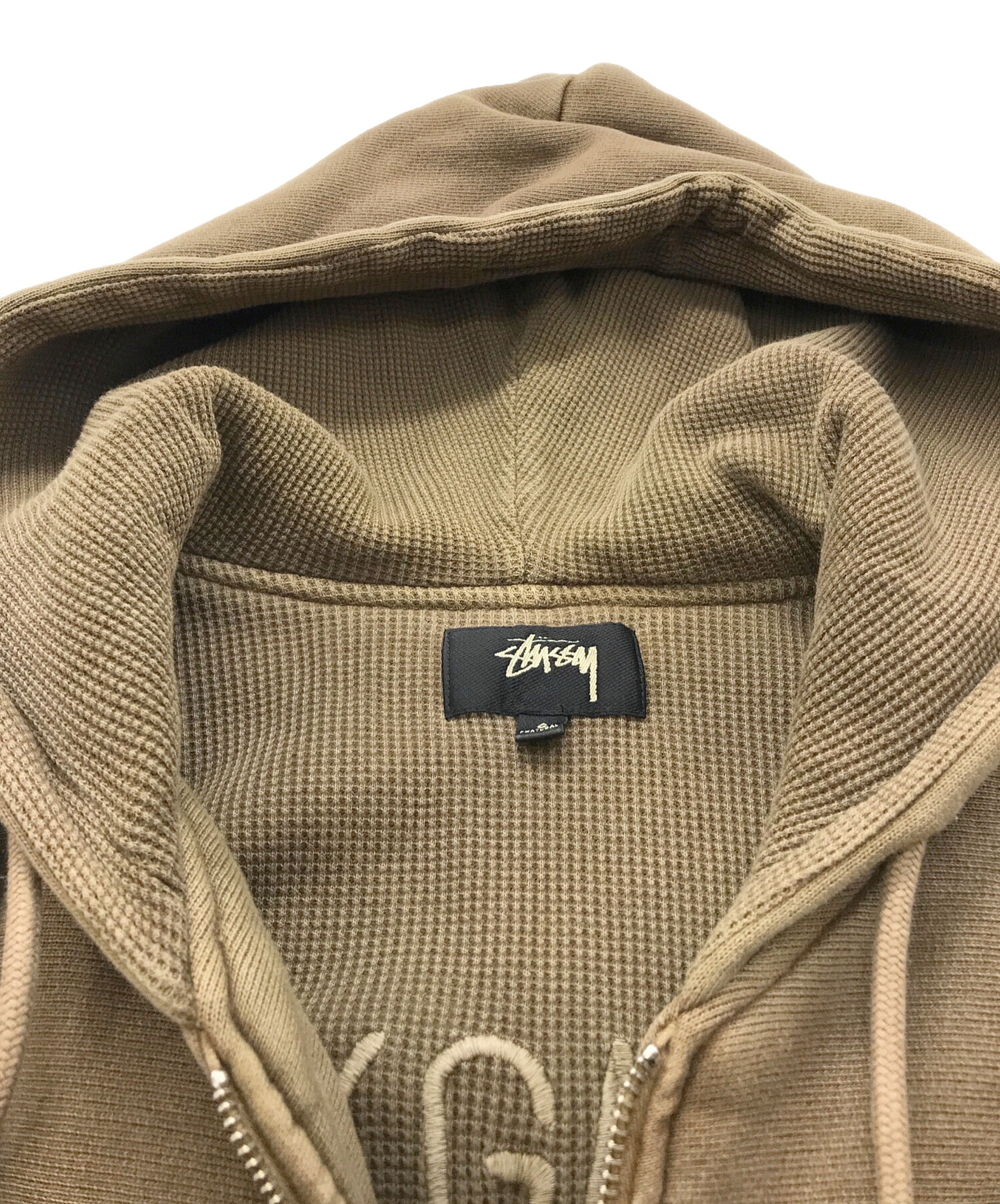 中古・古着通販】stussy (ステューシー) Waffle Lined Zip Hoodie