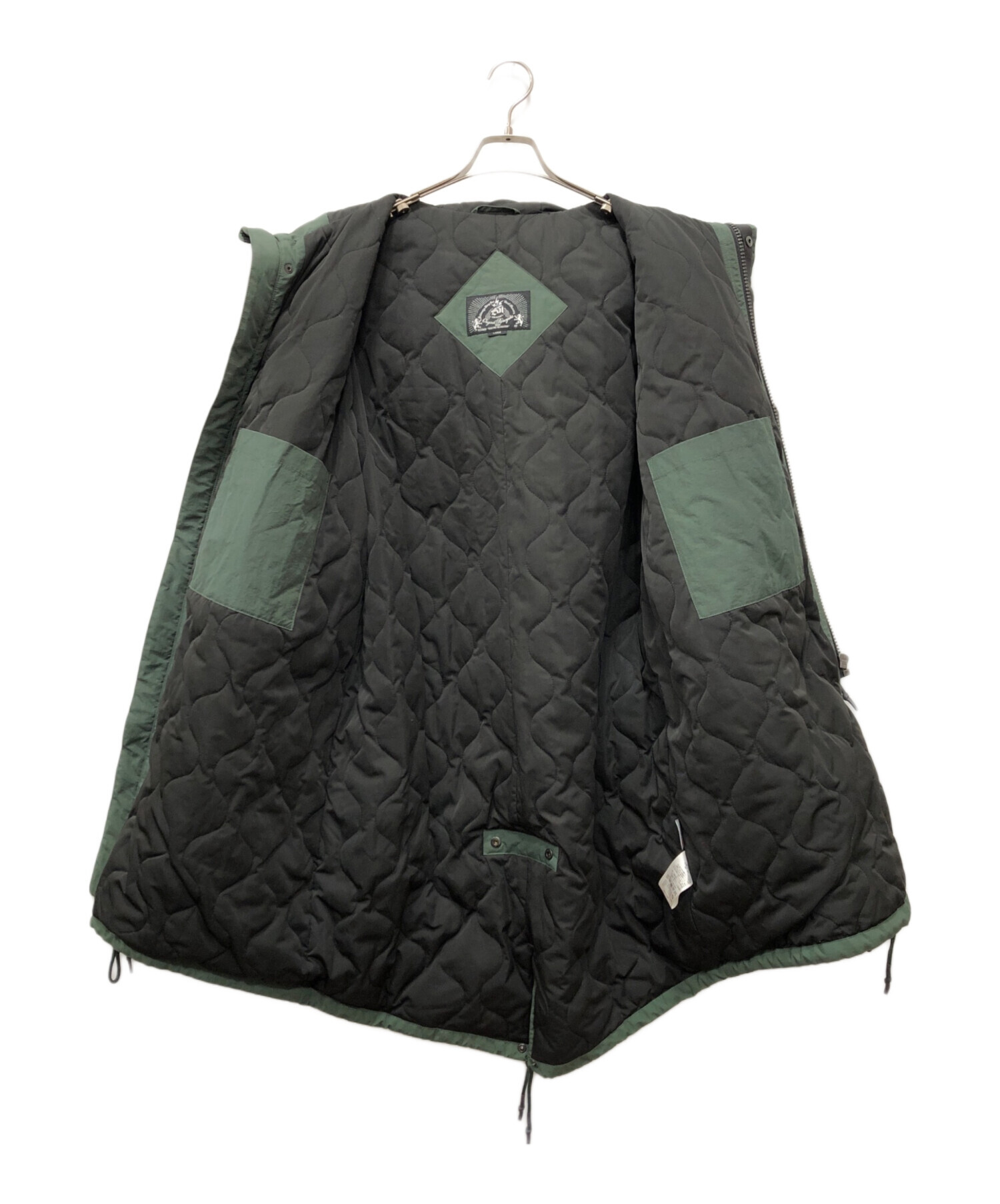 中古・古着通販】BAL (バル) MULTI POCKET FISHTAIL COAT グリーン