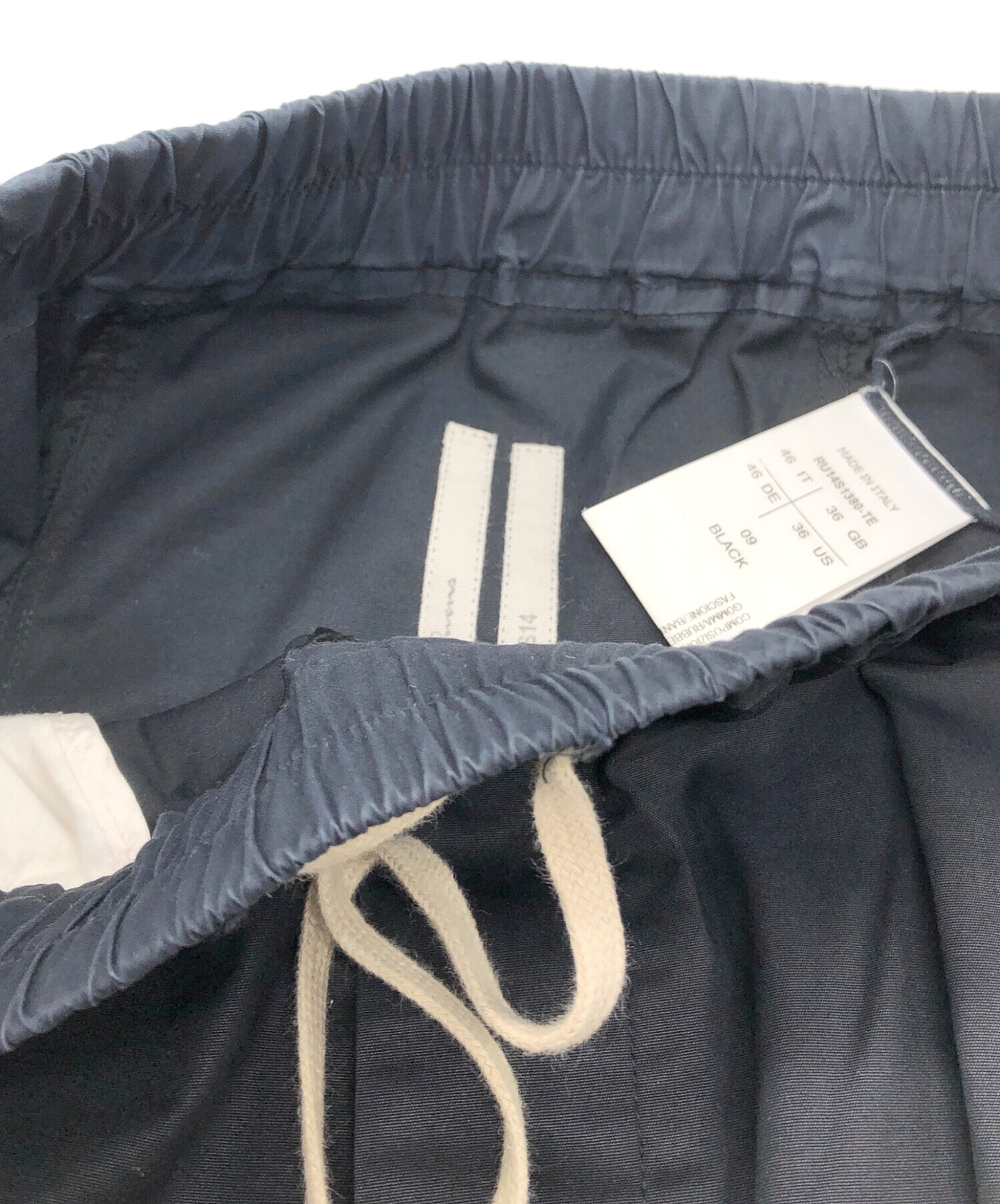 中古]Rick Owens DRAWSTRING LONG 絞り込ま TE 46