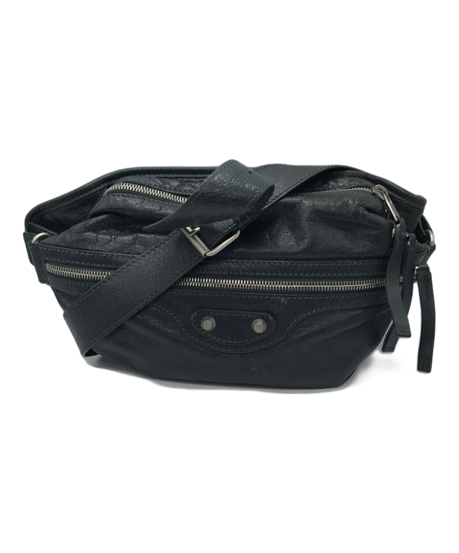 中古・古着通販】BALENCIAGA (バレンシアガ) ボディバッグ ネイビー 