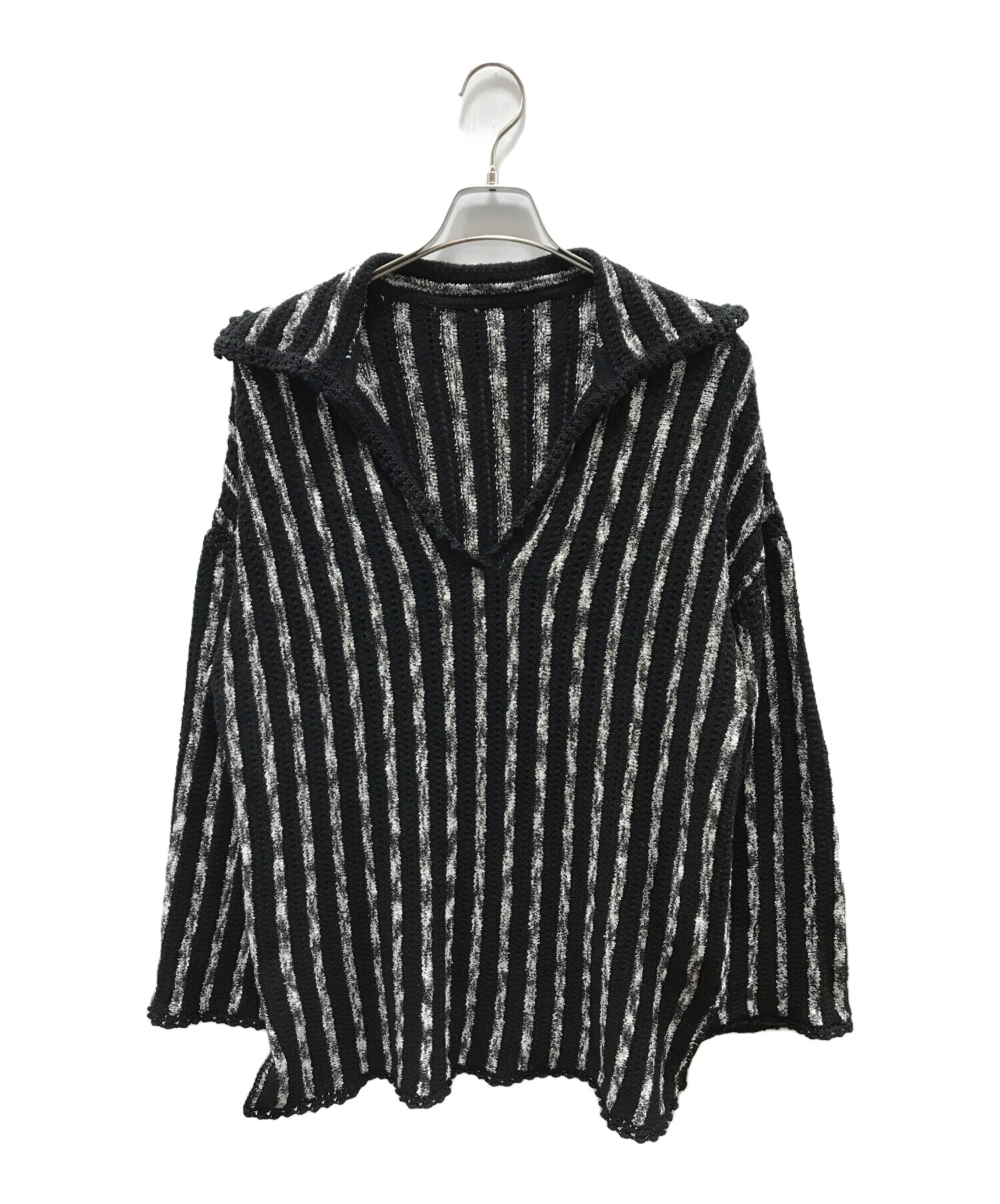 中古・古着通販】AMERI (アメリ) HAND STITCH STRIPE KNIT TOP