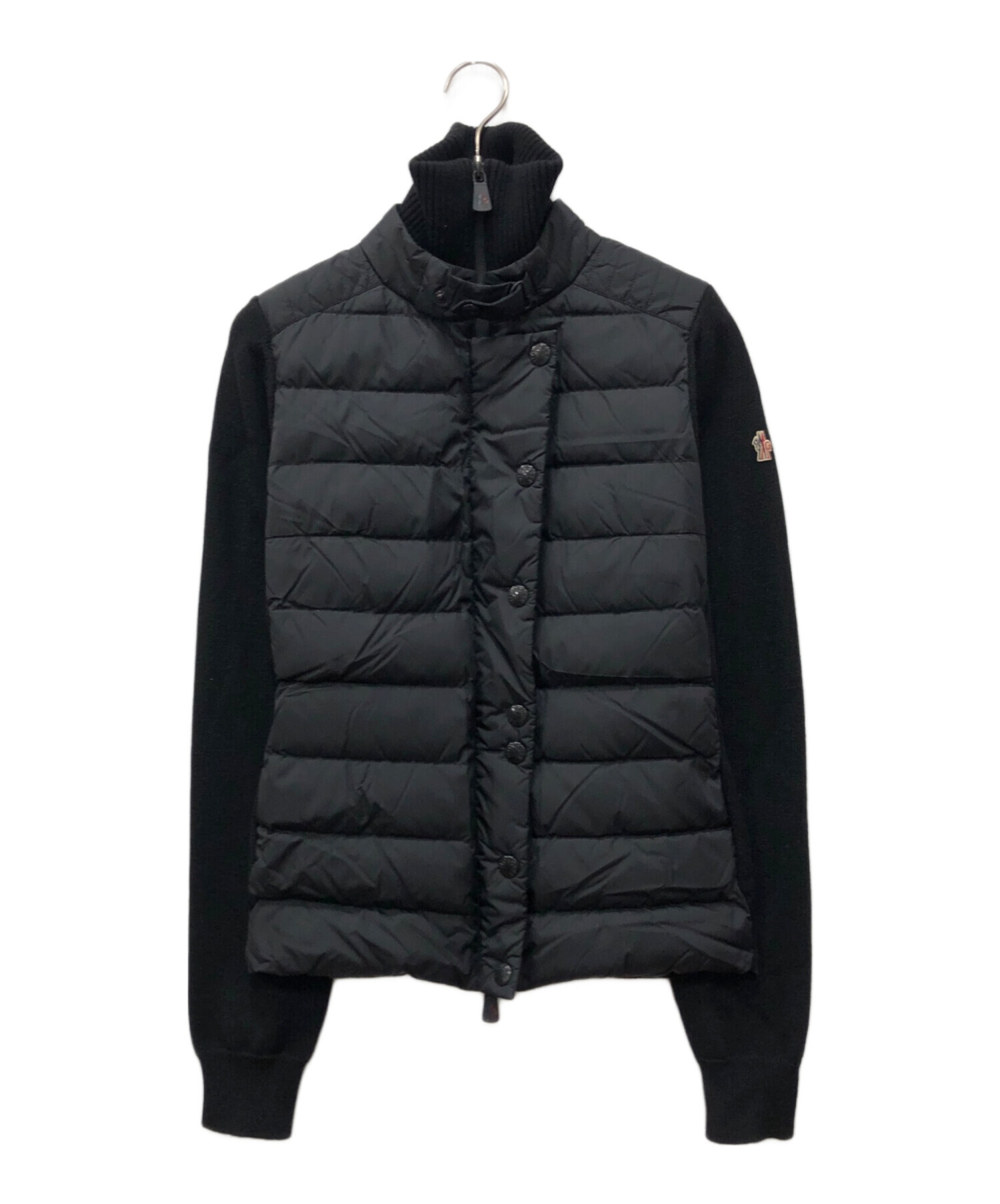 MONCLER モンクレール MAGLIA TRICOT フリル ニット ダウン 中古・古着通販】MONCLER (モンクレール) MAGLIONE TRICOTニット切替