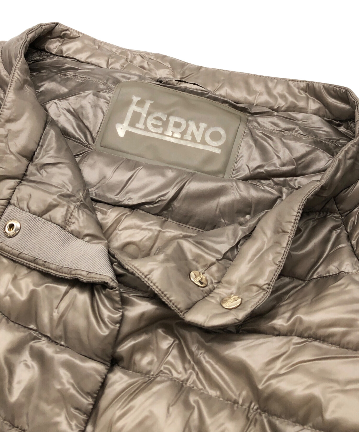 中古・古着通販】HERNO (ヘルノ) ダウンジャケット グレー サイズ:46