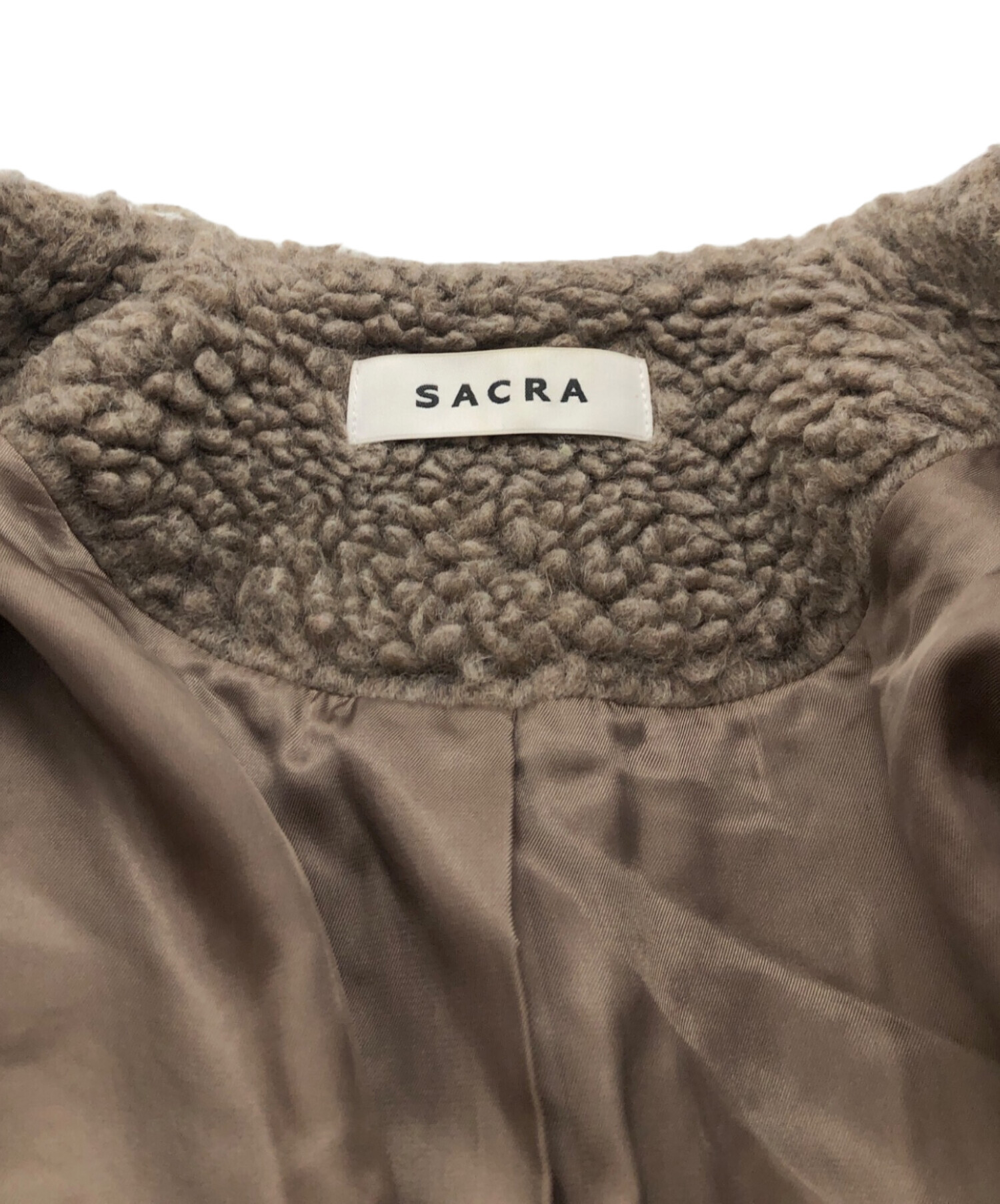 中古・古着通販】SACRA (サクラ) プードル ファー ロングコート 