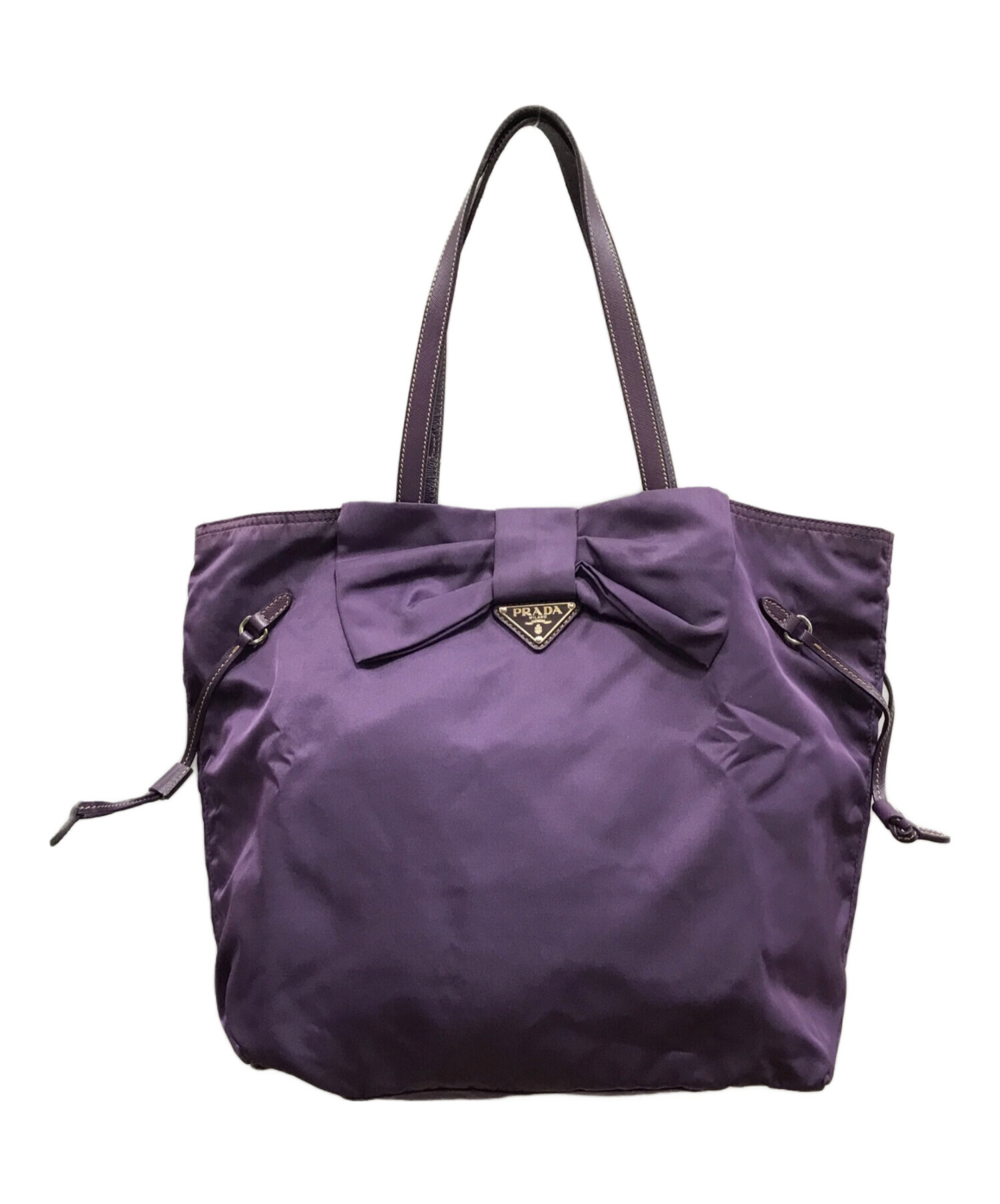 中古・古着通販】PRADA (プラダ) ハンドバッグ パープル サイズ:下記 