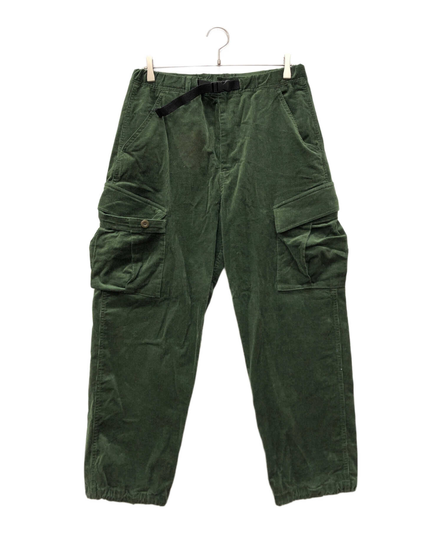 STARBRIDGE コーデュロイカーゴパンツ M グリーン 中古・古着通販】STABRIDGE (スタブリッジ) コーデュロイカーゴパンツ