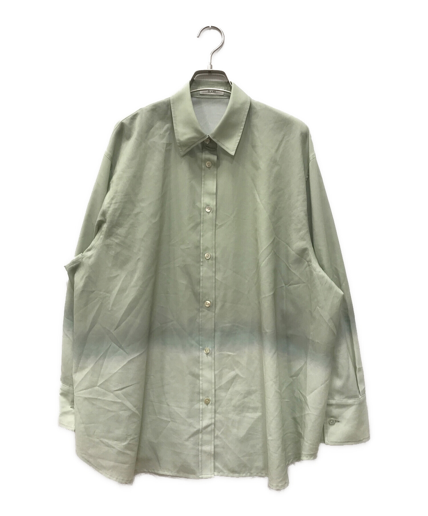 中古・古着通販】CLANE (クラネ) GRADATION SHIRT グリーン サイズ:M 