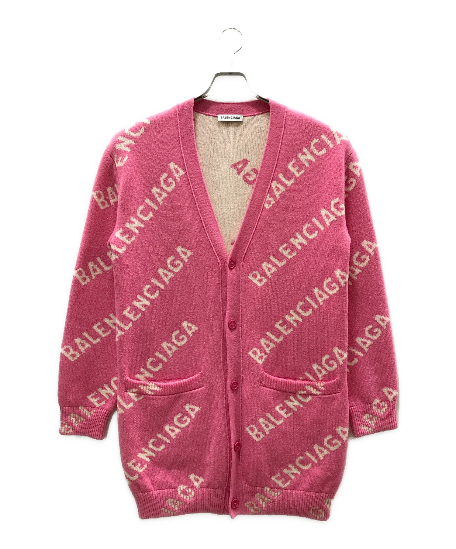中古・古着通販】BALENCIAGA (バレンシアガ) Logo oversize cardigan