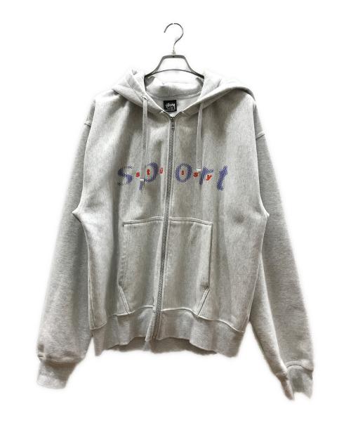 中古・古着通販】stussy (ステューシー) Dot Sport Zip Hoodie グレー