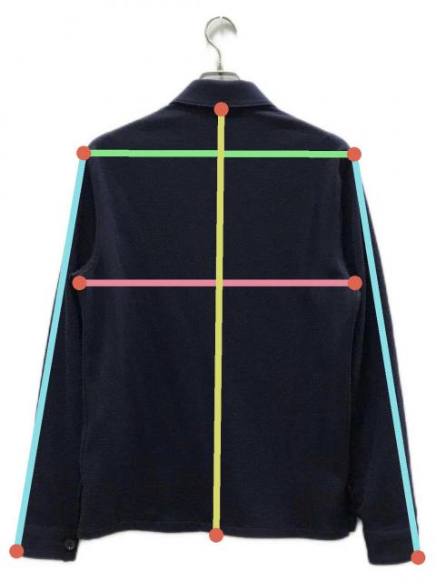 中古・古着通販】PRADA (プラダ) 三角プレート シャツ ネイビー サイズ 