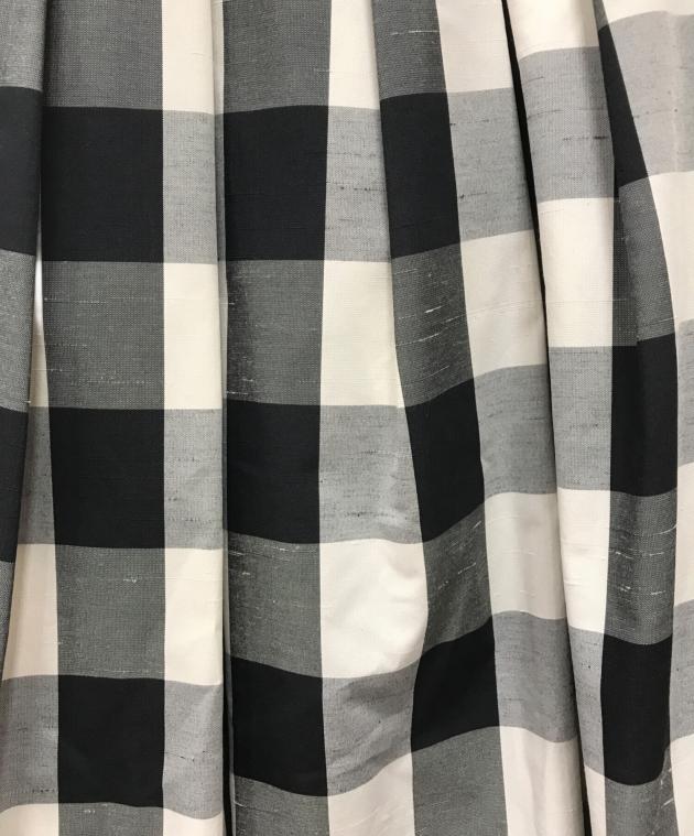中古・古着通販】cygne (シーニュ) ブロックチェックスカート ブラック