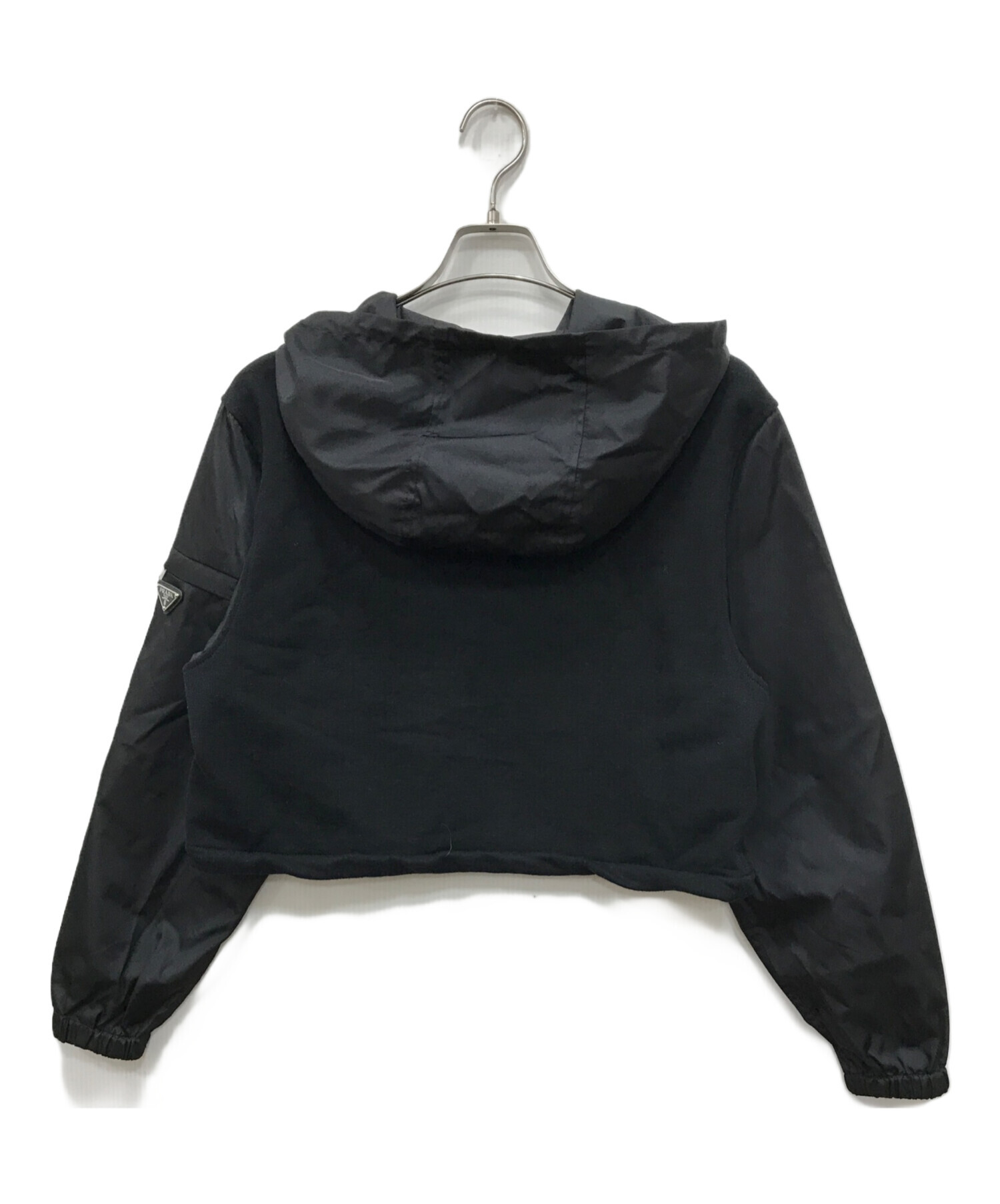 中古・古着通販】PRADA (プラダ) Re-Nylon切替パーカー ブラック