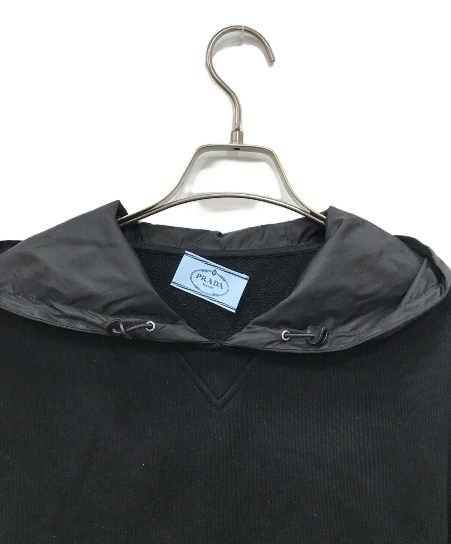 中古・古着通販】PRADA (プラダ) Re-Nylon切替パーカー ブラック