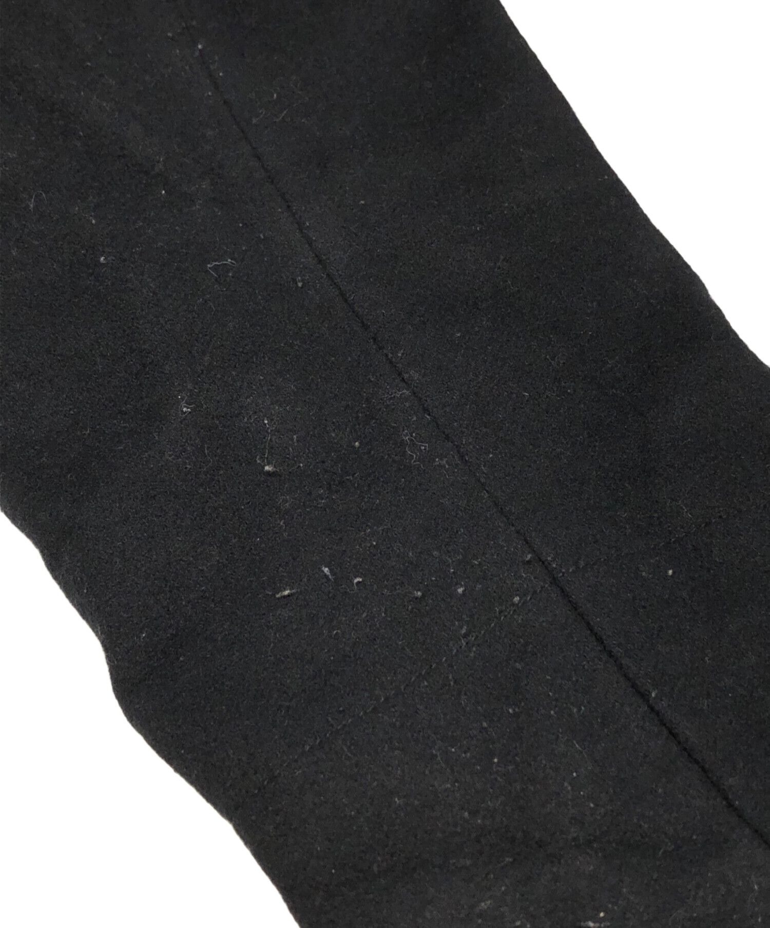 N.HOLLYWOOD エヌハリウッド ダブルチェスターコート ブラック 36 中古・古着通販】N.HOOLYWOOD (エヌ ハリウッド) メルトンウールダブル