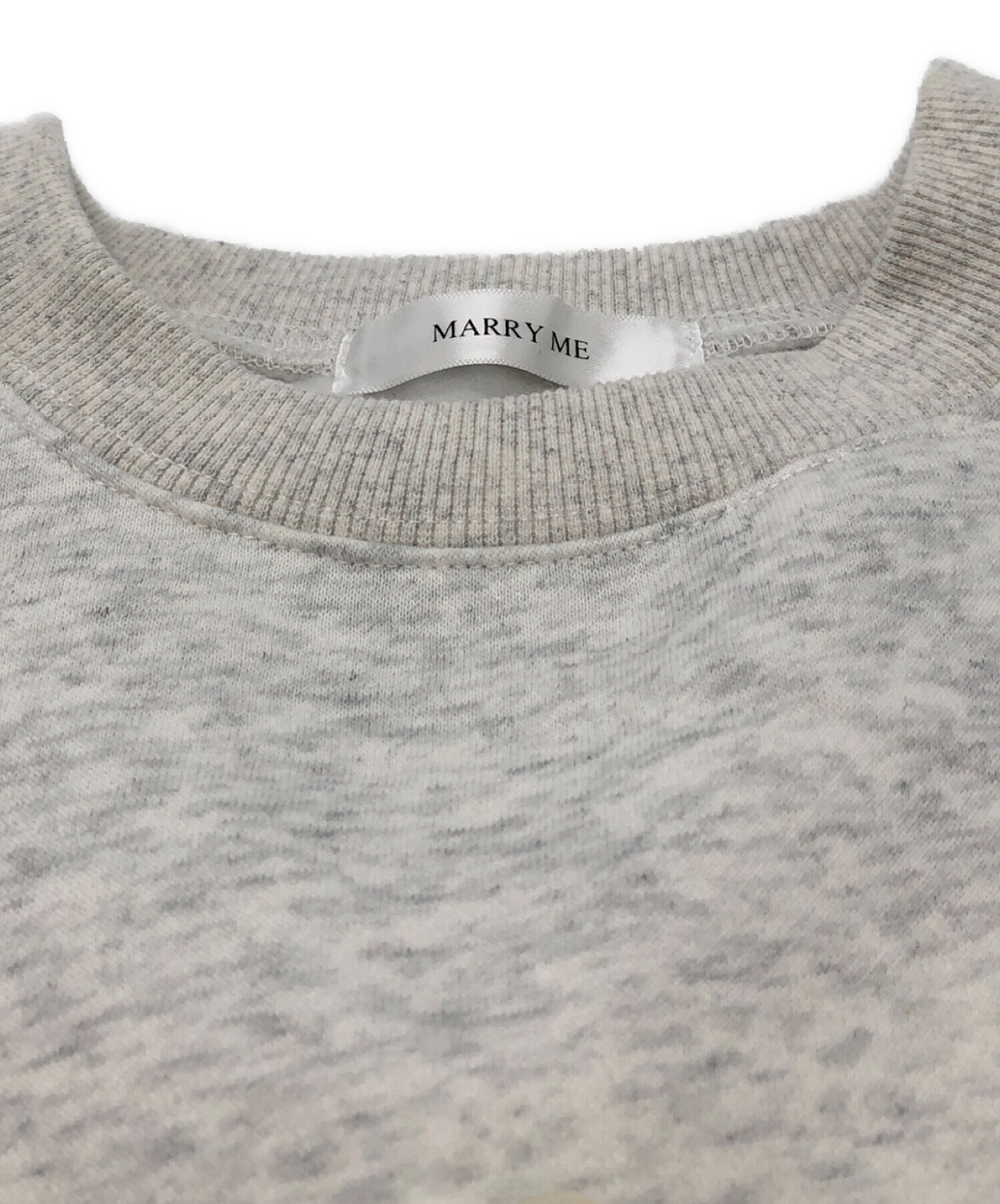 中古・古着通販】MARRY ME (メリーミー) パールスウェット グレー