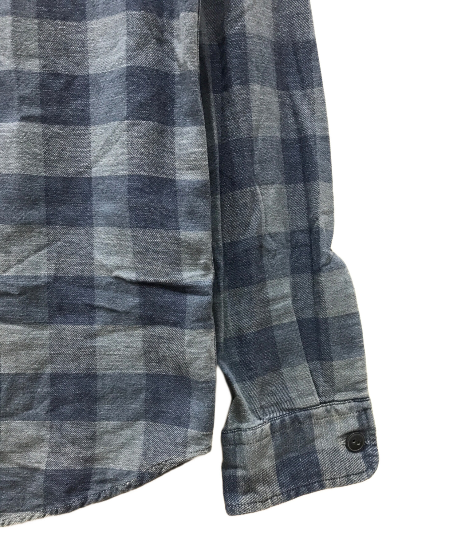 中古・古着通販】RRL (ダブルアール) チェックシャツ ブルー サイズ:XS