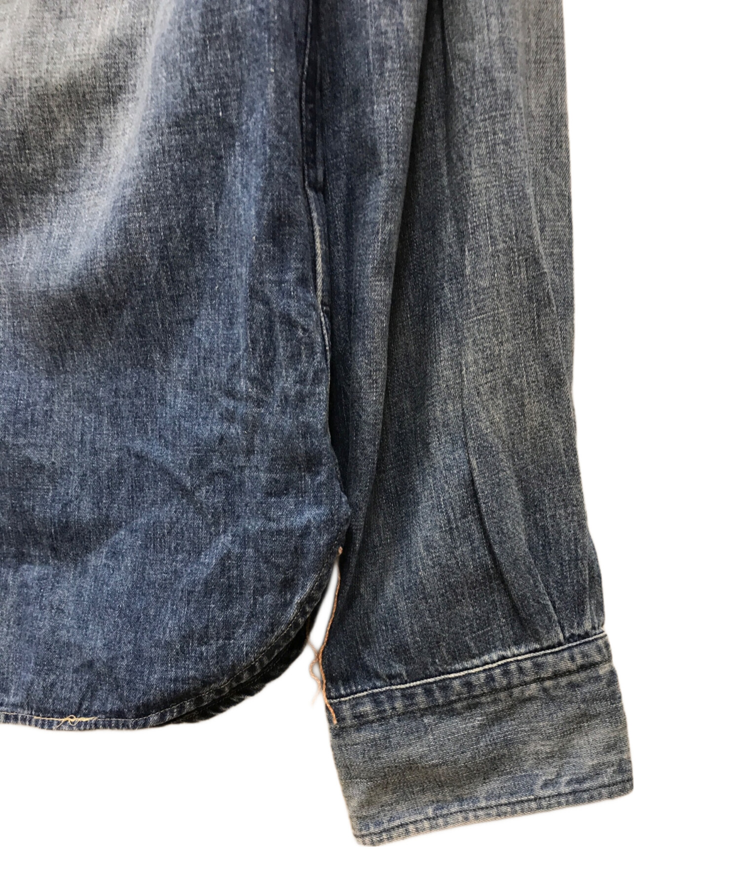 中古・古着通販】RRL (ダブルアール) デニムシャツ ブルー サイズ:XS