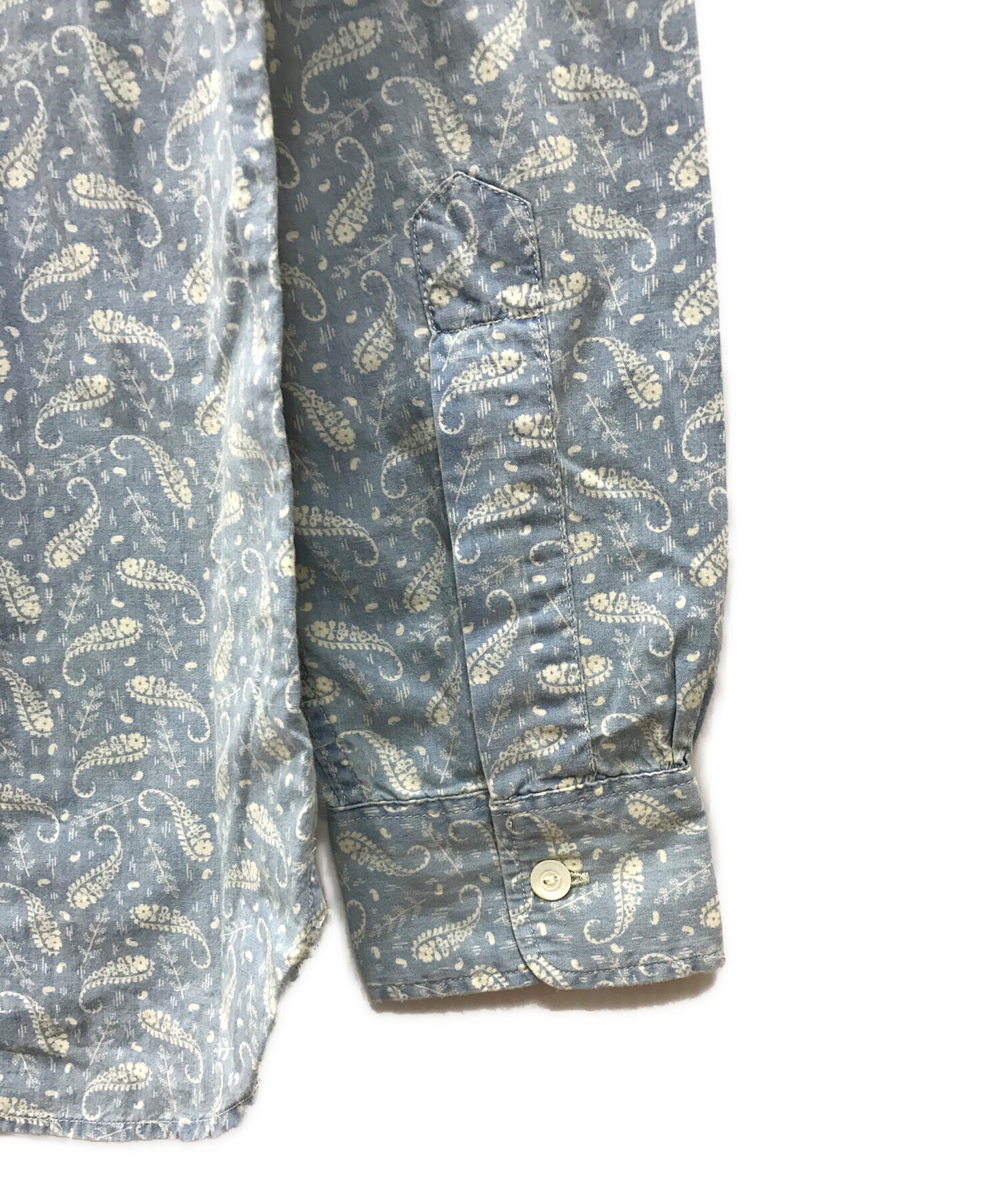 中古・古着通販】RRL (ダブルアールエル) ペイズリー柄シャツ スカイ