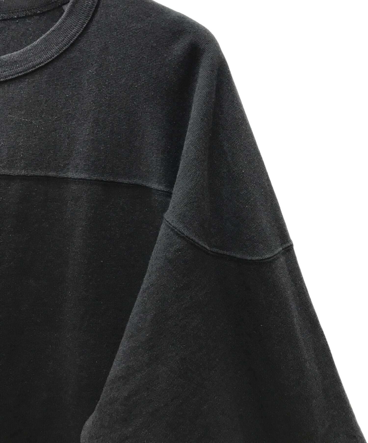 中古・古着通販】COMOLI (コモリ) フットボールTシャツ ブラック