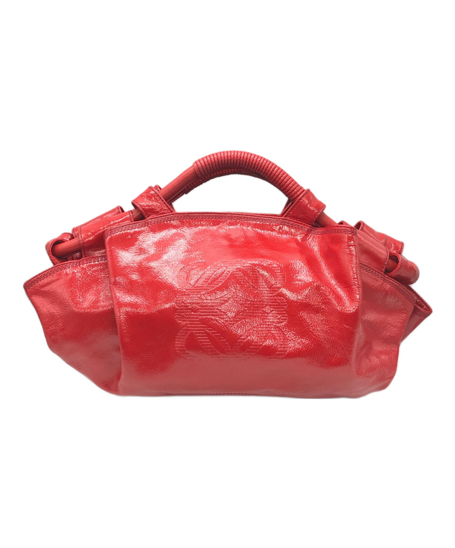 中古・古着通販】LOEWE (ロエベ) ハンドバッグ レッド サイズ:下記参照 