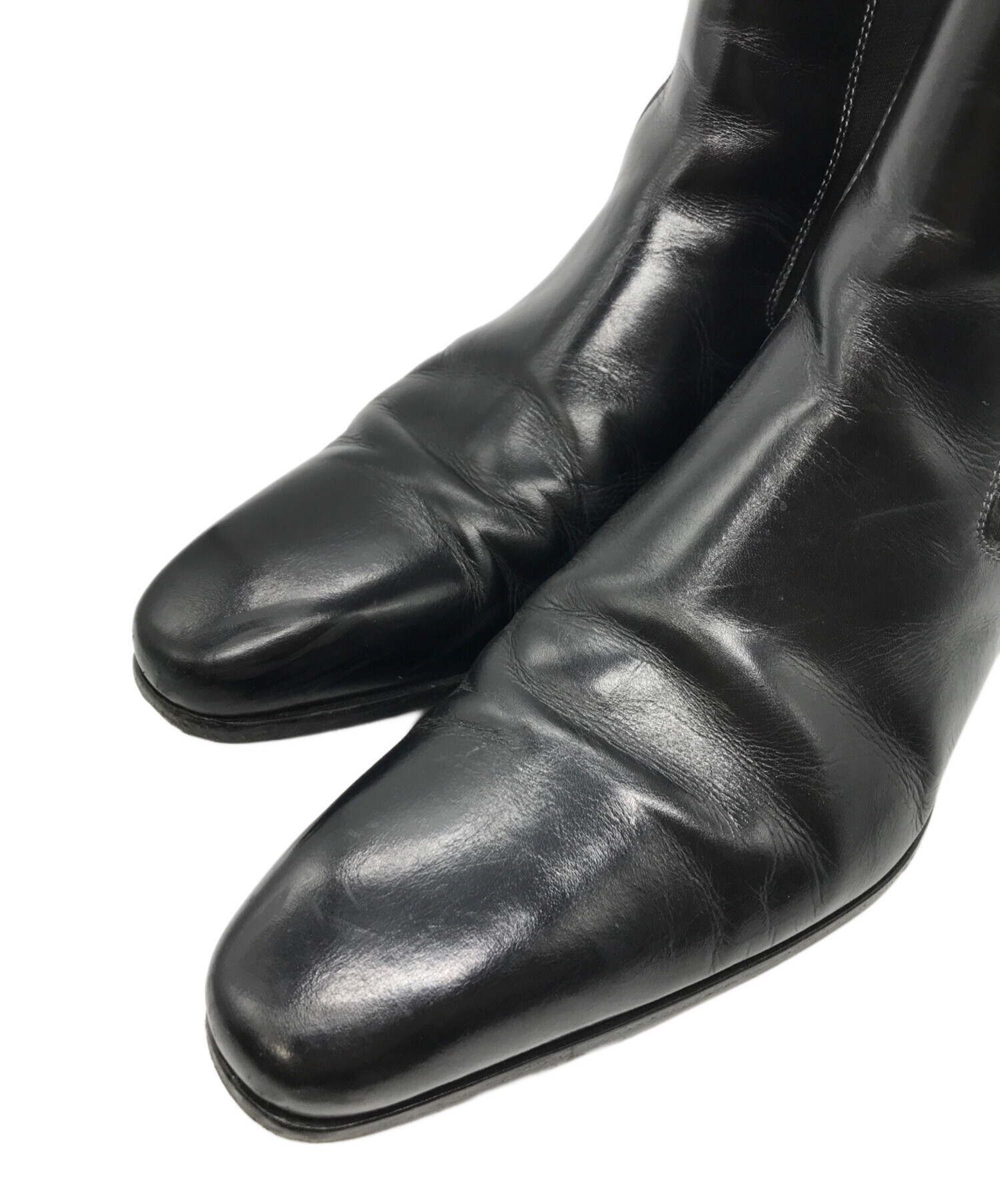 中古・古着通販】Santoni (サントーニ) サイドゴアブーツ ブラック 