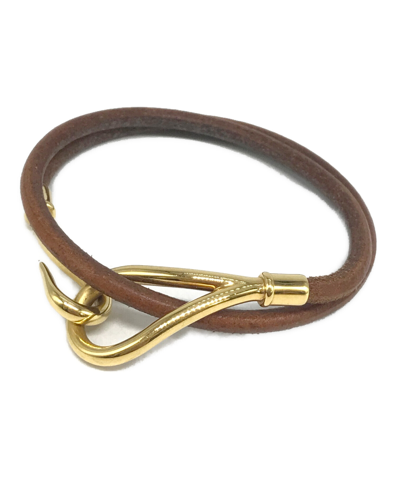 中古・古着通販】HERMES (エルメス) ジャンボブレスレット ブラウン 