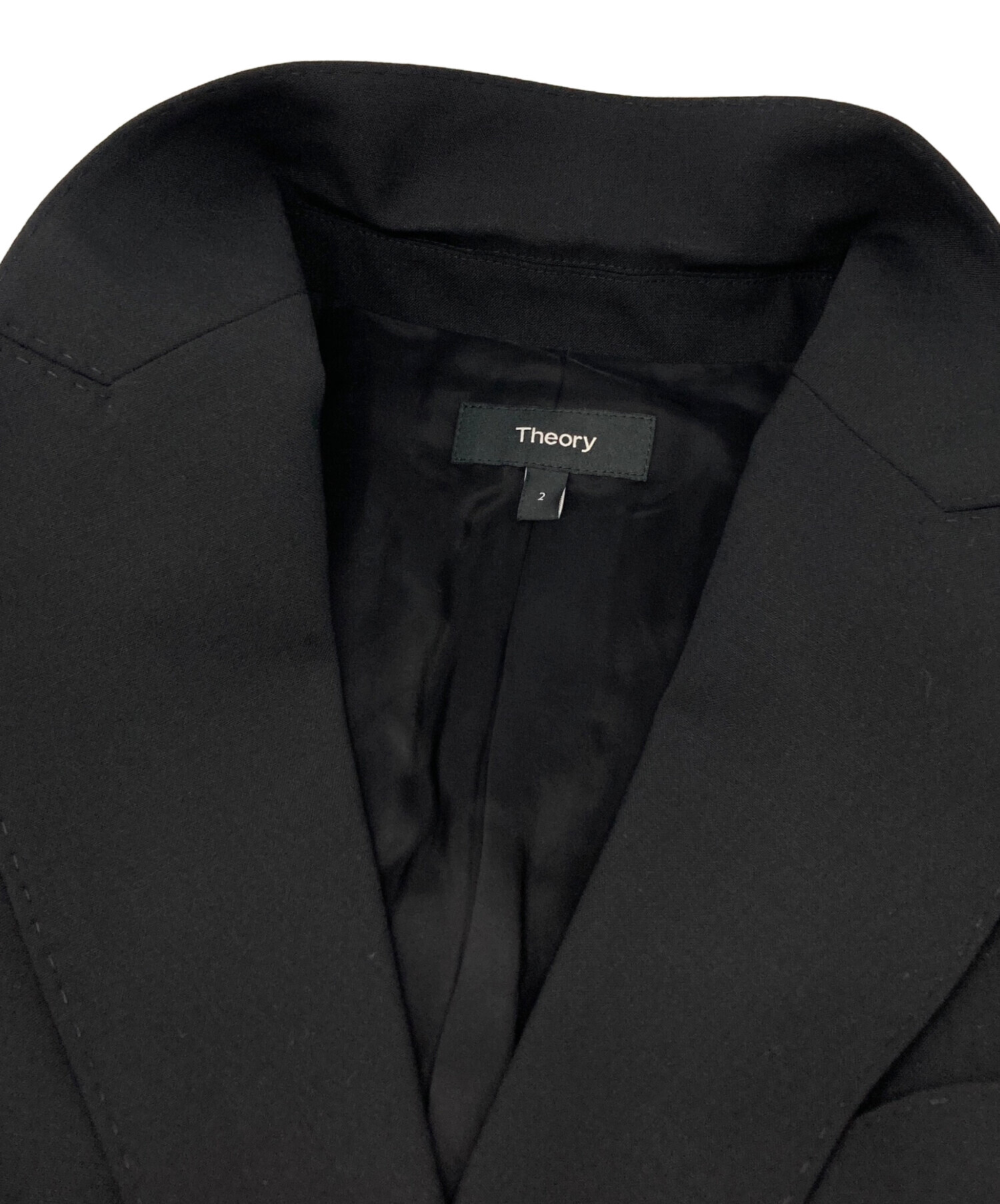 中古・古着通販】theory (セオリー) テーラードジャケット ブラック