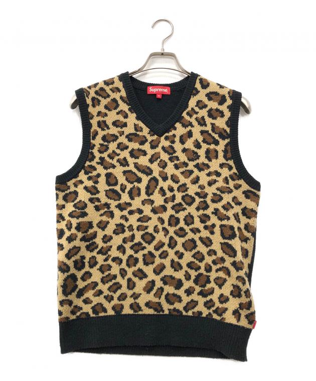 中古・古着通販】SUPREME (シュプリーム) Leopard Knit Vest ベージュ