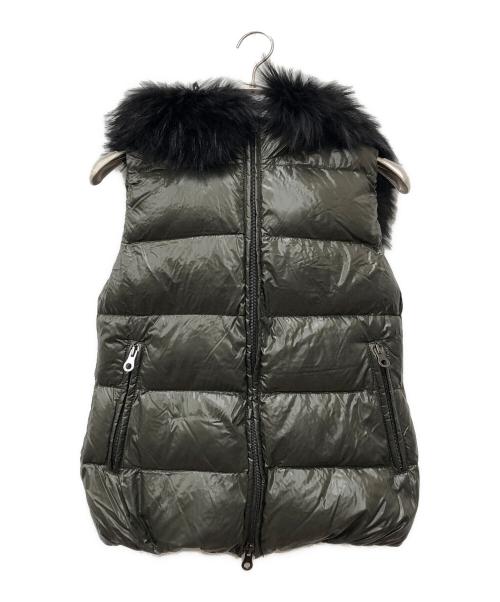 【美品】DUVETICA デュベティカ ダウンベスト48 Lネイビー×カーキ 中古・古着通販】DUVETICA (デュベティカ) ダウンベスト カーキ サイズ