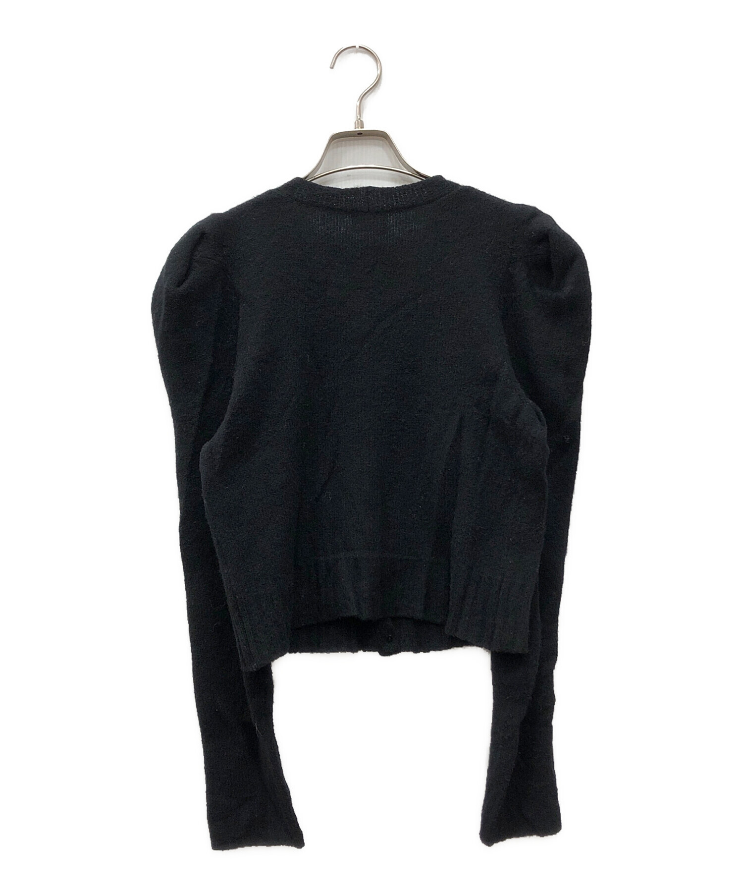 中古・古着通販】cygne (シーニュ) ハートボタンカーディガン ブラック