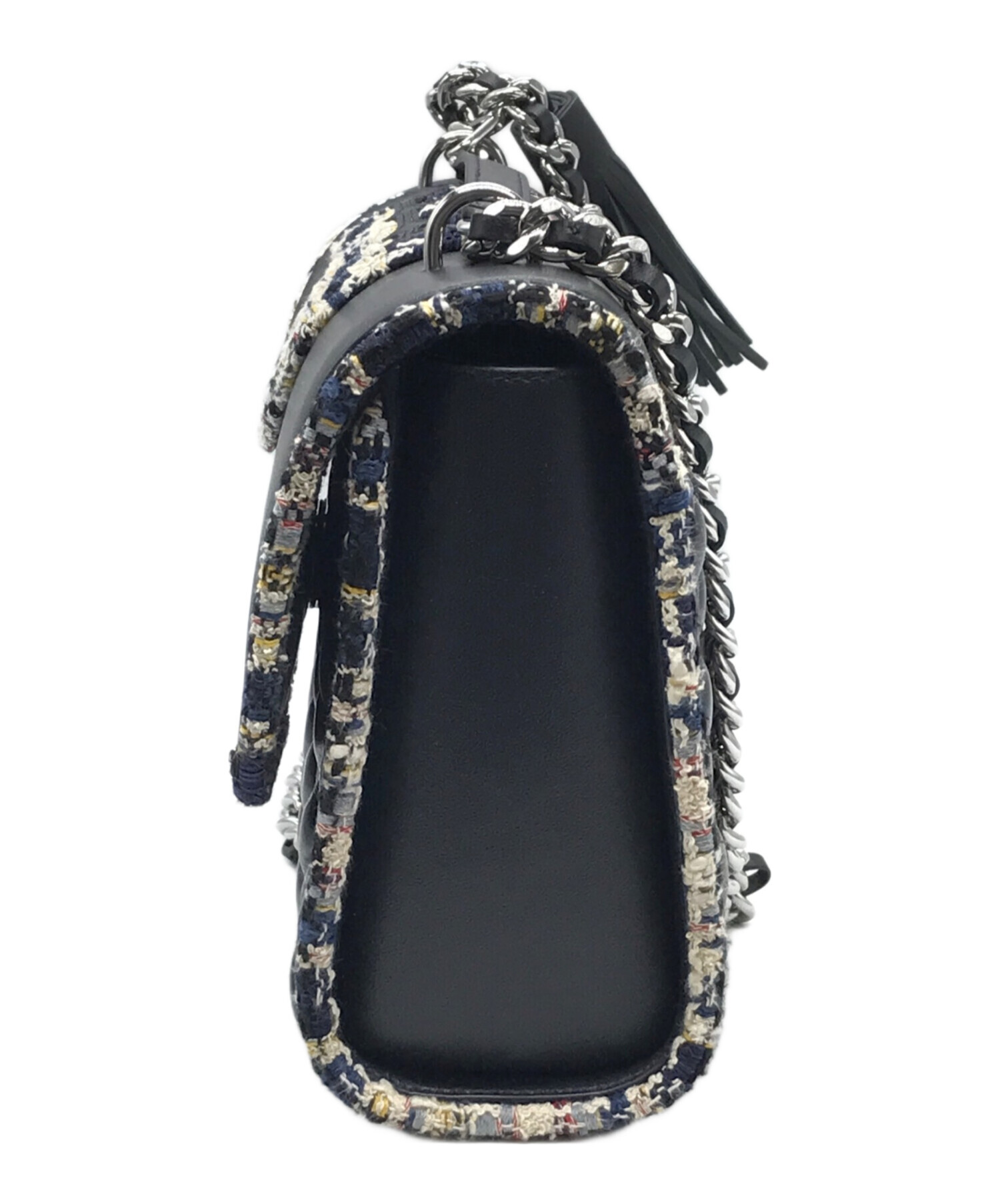 トリーバーチ ツイード チェーンショルダーバッグ 中古・古着通販】TORY BURCH (トリーバーチ) ツイードチェーン