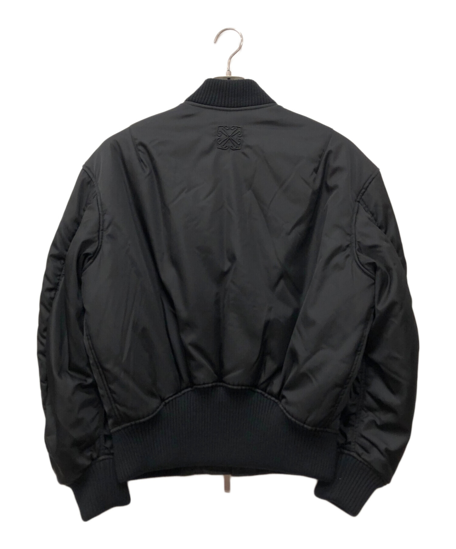 中古・古着通販】OFFWHITE (オフホワイト) Bomber Jacket ブラック