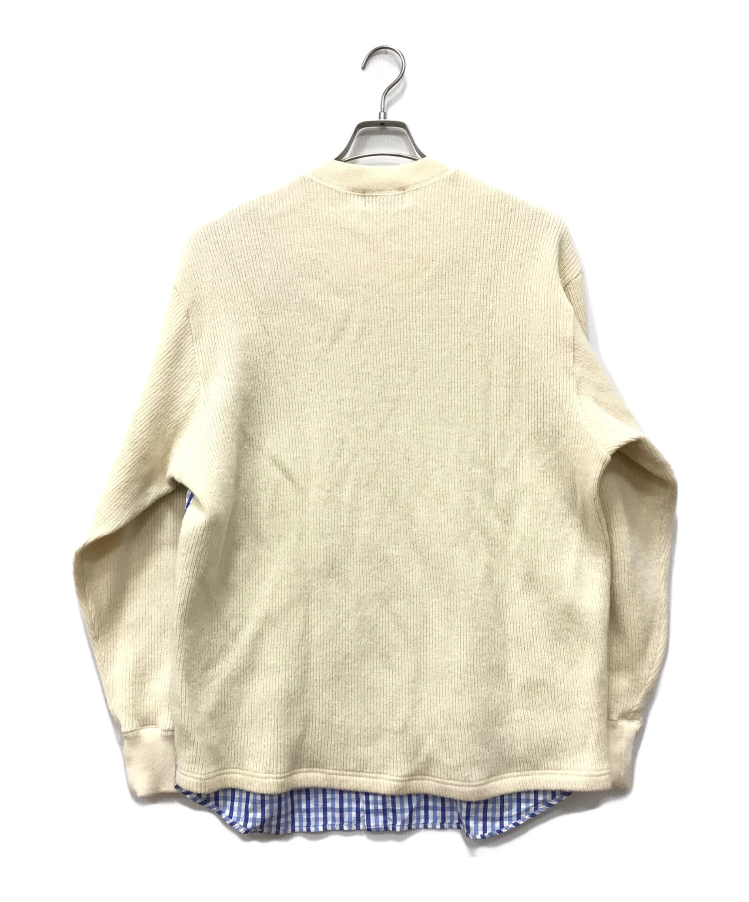 中古・古着通販】KOLOR (カラー) ウールミドルゲージレイヤードニット 